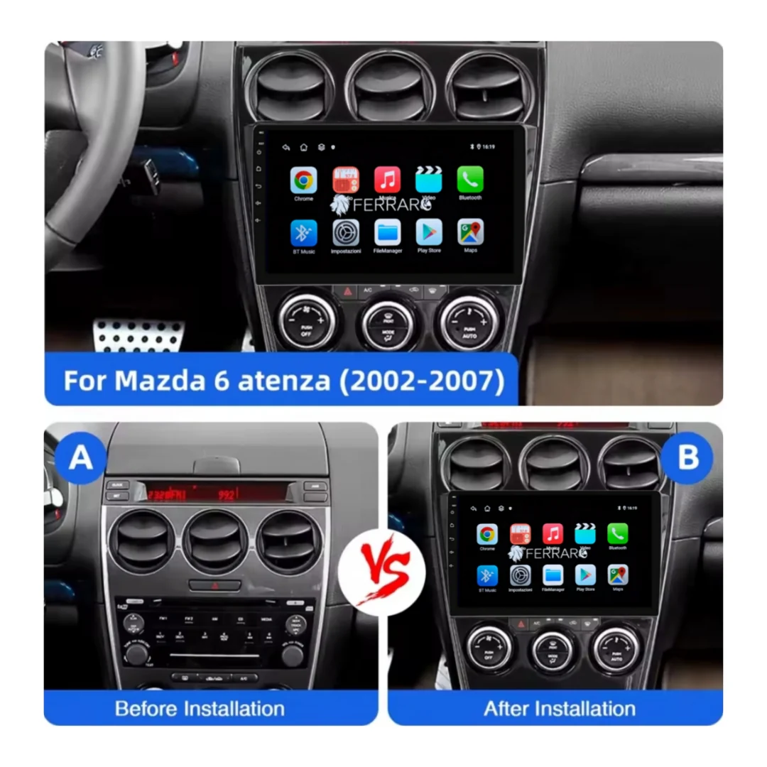 Autoradio per Mazda 6 9" | 2002-2008 | Android | Bluetooth | CarPlay | Android Auto | 2GB/4GB/6GB/8GB Ram - Image 3
