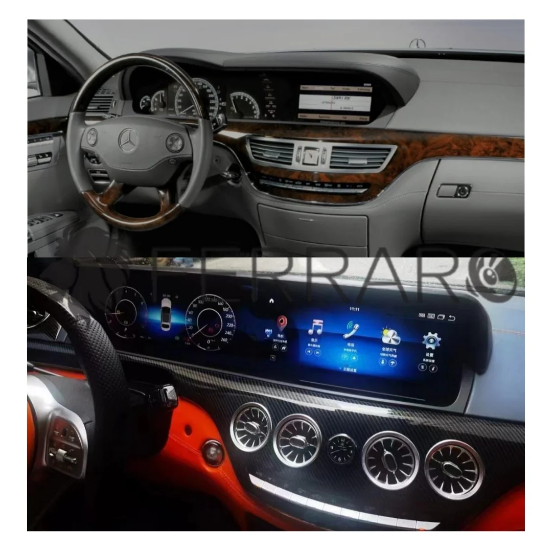 (PRENOTA) Autoradio per Mercedes Classe S W221, S320, 12.3" + 12.3" (2005-2013) Android, Bluetooth, CarPlay, Android Auto, 8/128GB Ram - Image 5