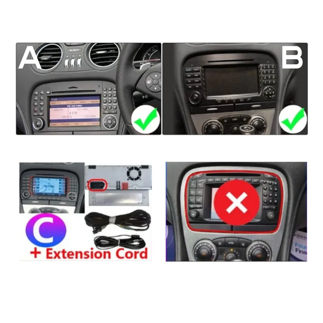 (PRENOTA) Autoradio per Mercedes Classe SL R230 9" (2001-2011) Android, Bluetooth, CarPlay, Android Auto, 2GB/4GB/6GB/8GB Ram - Image 4