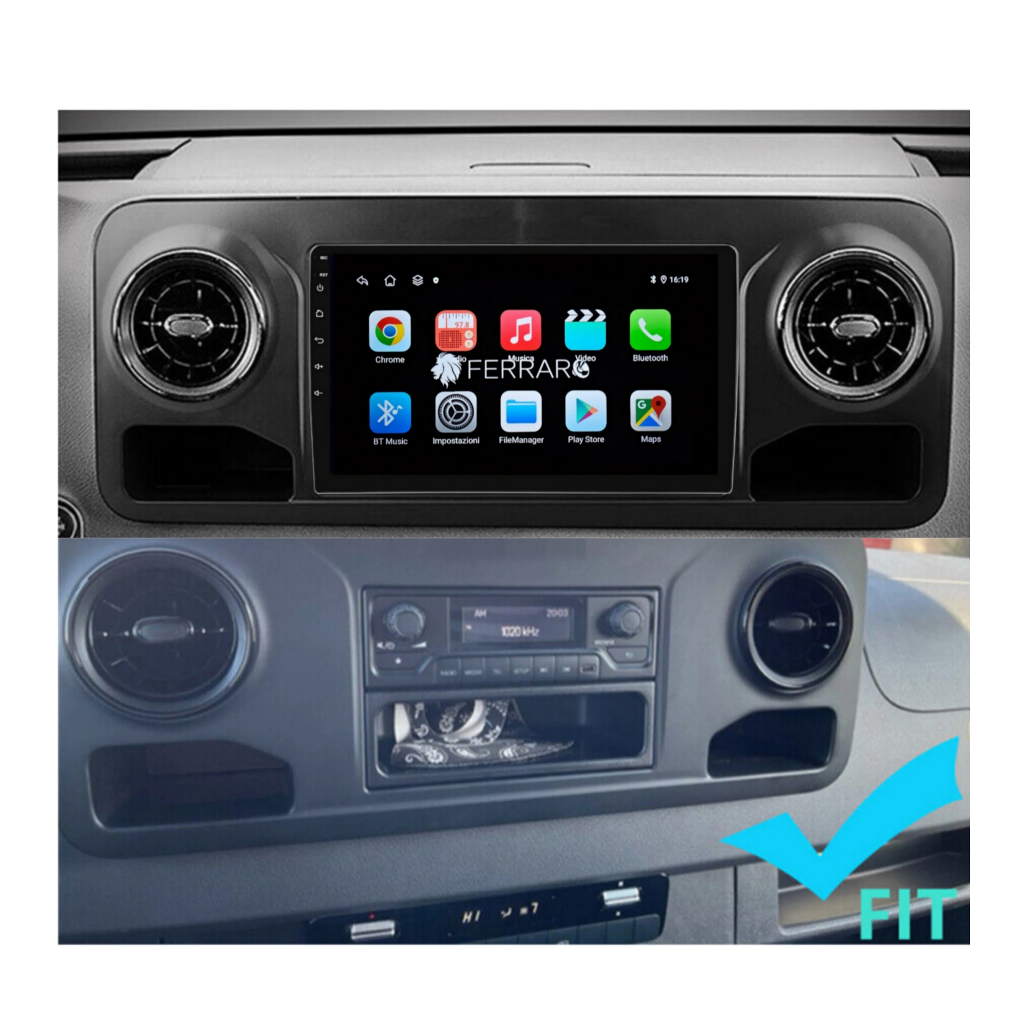 Autoradio per Mercedes Sprinter 10.1" (2018-2025) Android, Bluetooth, CarPlay, Android Auto, 2GB/4GB/8GB Ram - Image 4