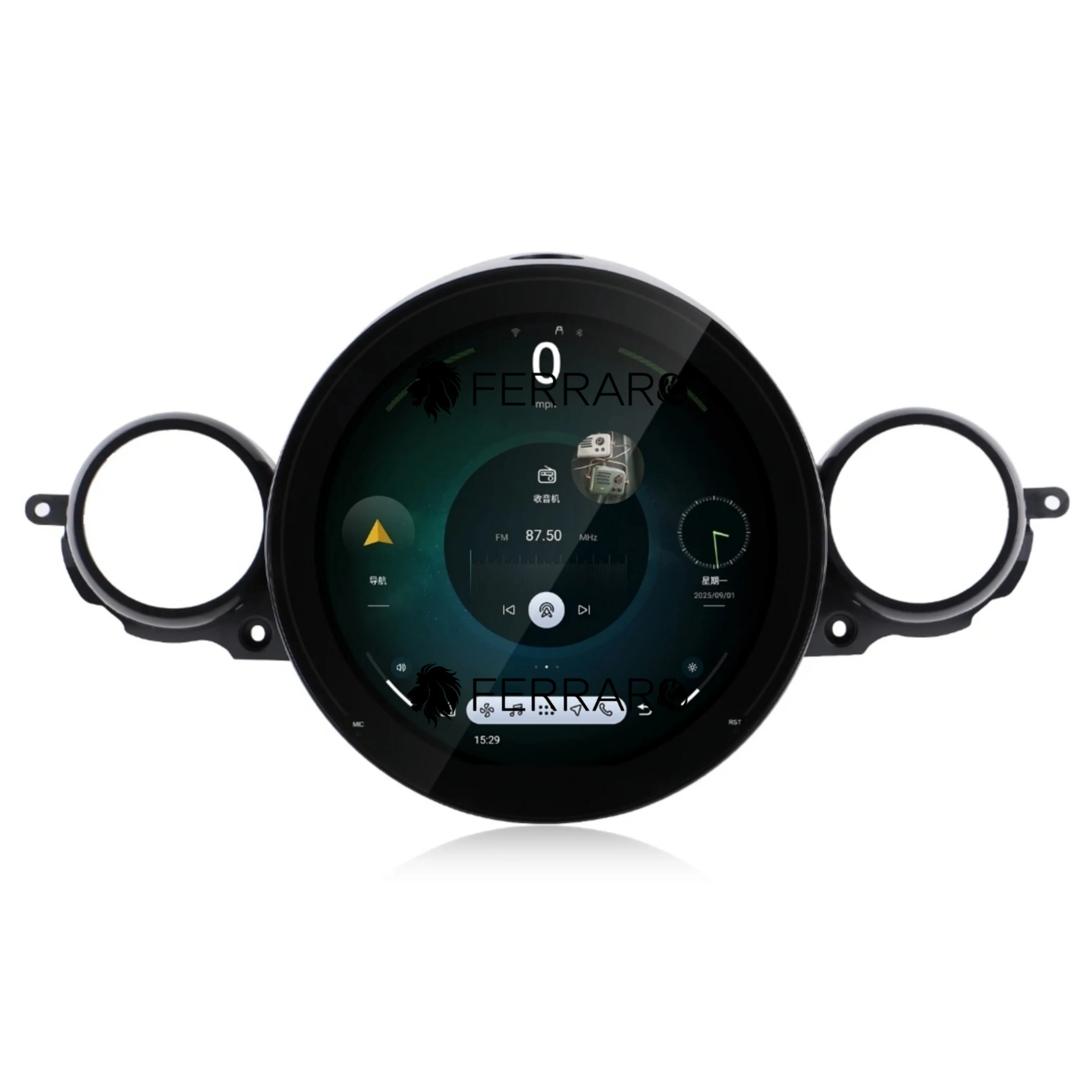 Autoradio per Mini Cooper R51, R56, R57, R58, R60, R61 11.7" | 2007-2014 | Android | Bluetooth | CarPlay | Android Auto | 8/128GB Ram