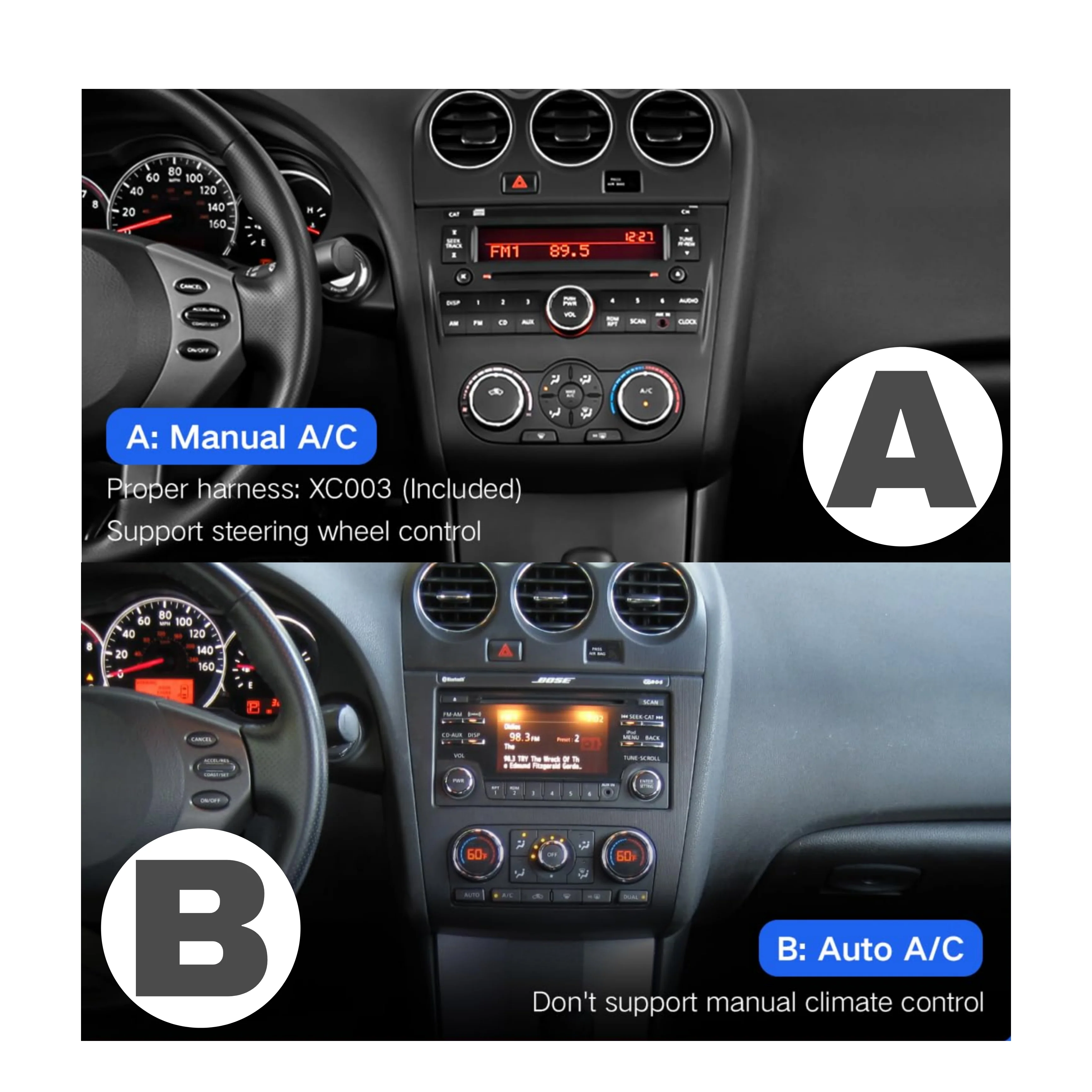 (PRENOTA) Autoradio per Nissan Altima 4 9" 2K (2006-2012) Android, Bluetooth, CarPlay, Android Auto, 12/256GB Ram - Image 3
