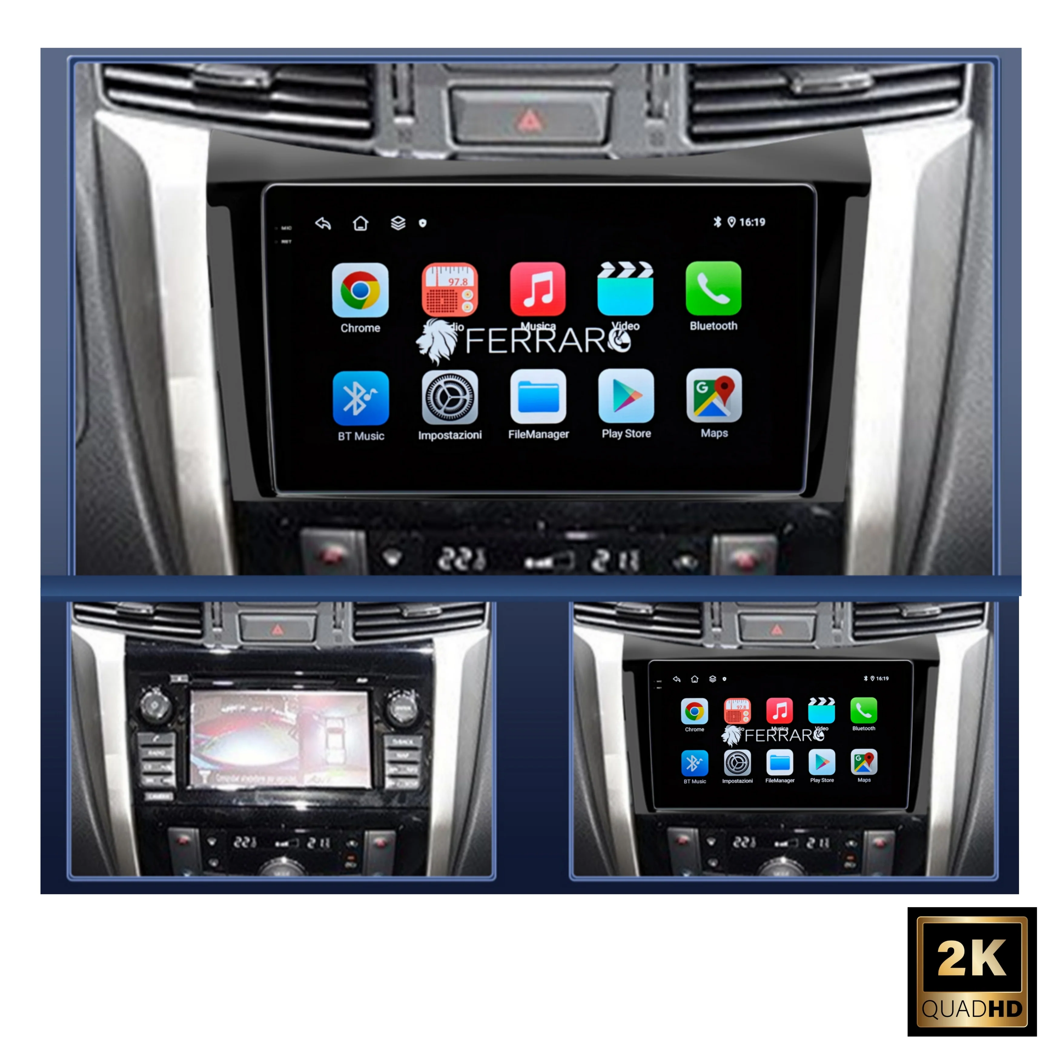 Autoradio per Nissan Navara Frontier 10.1" 2K | 2014-2021 | Android | Bluetooth | CarPlay | Android Auto | 4/64GB Ram - Image 4