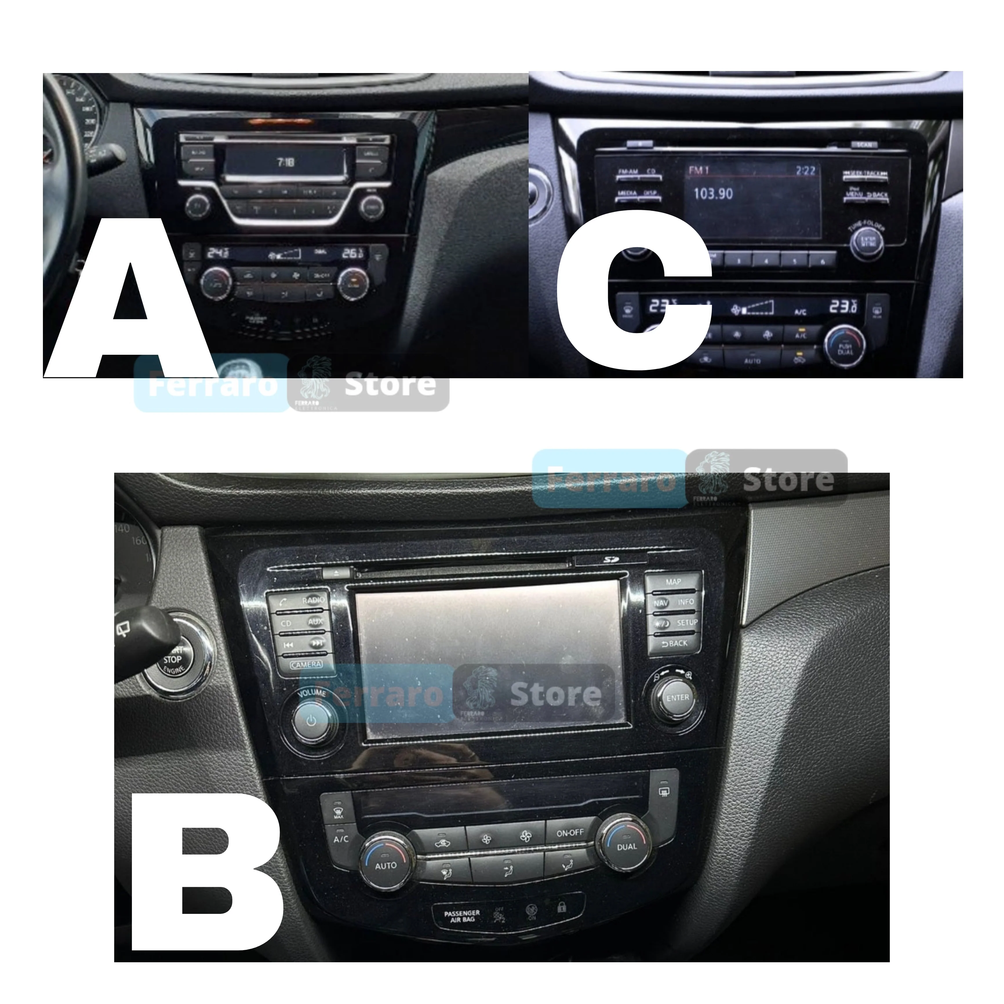 Autoradio per Nissan Qashqai J11 | x-TRAIL 3 T32 10.35" | 2013-2019 | Android | Bluetooth | CarPlay | Android Auto | 4/64GB Ram - Image 3