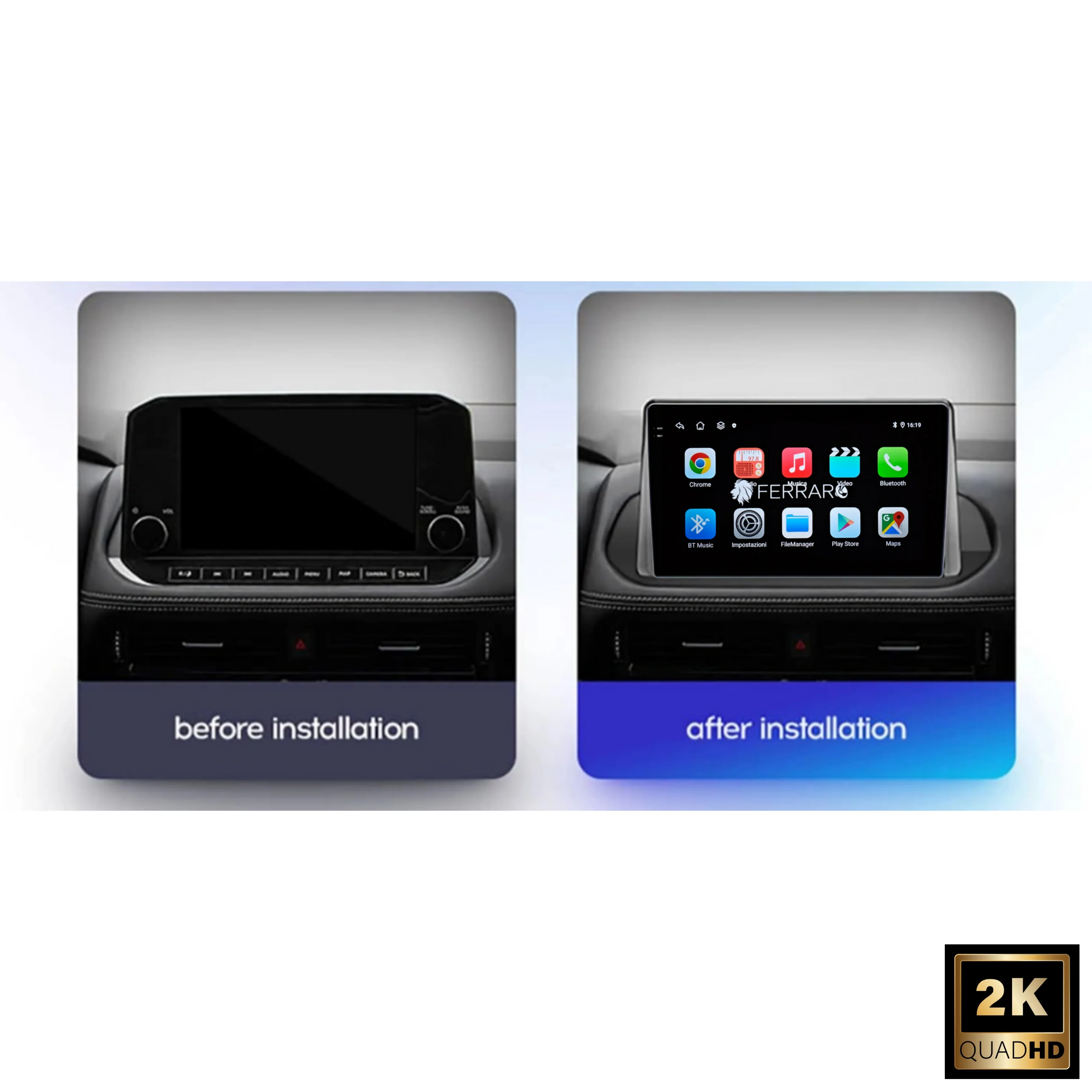 Autoradio per Nissan X-Trail 10.1" 2K | 2021> | Android | Bluetooth | CarPlay | Android Auto | 4/64GB Ram - Image 4