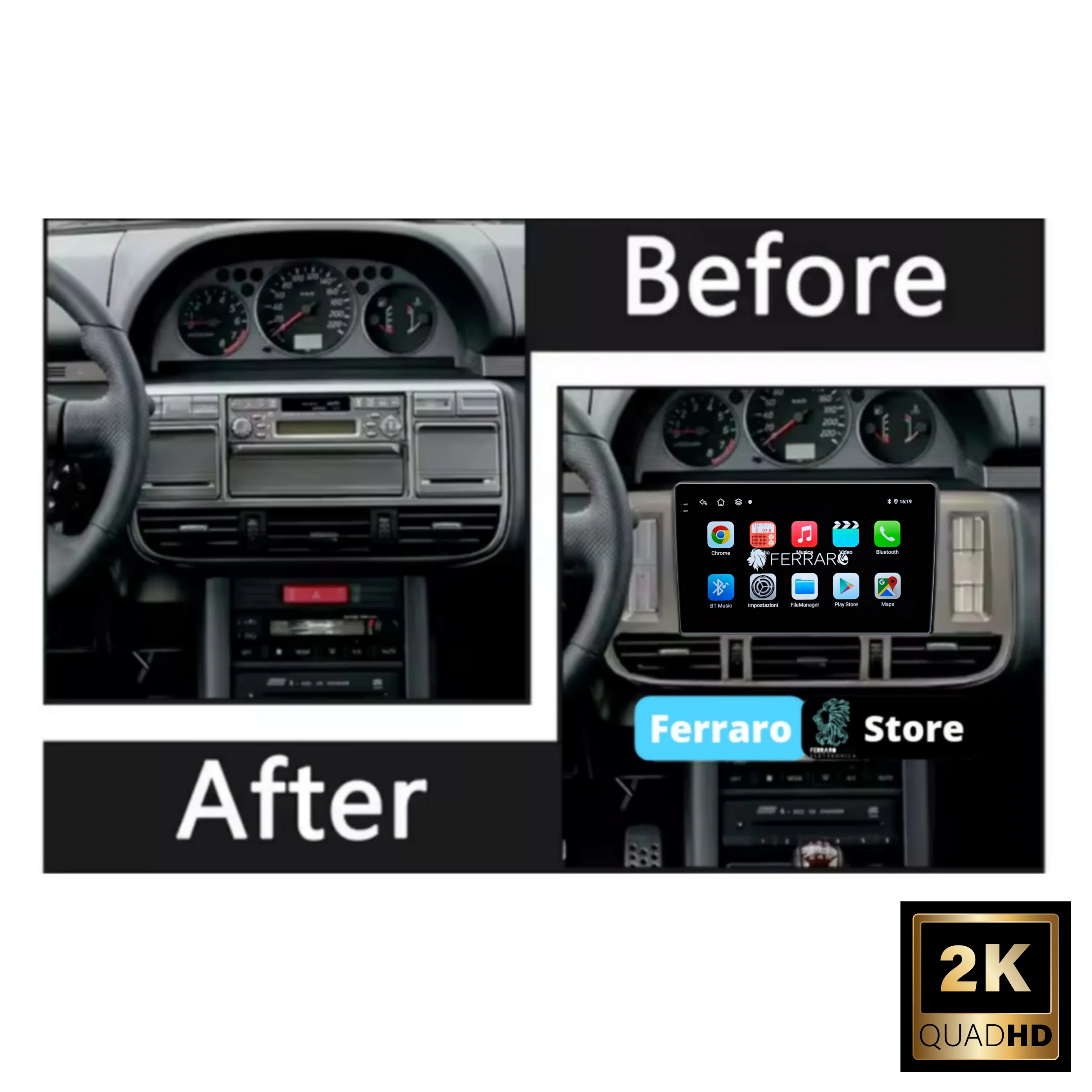 Autoradio per Nissan X-Trail T30 9" 2K | 2001-2006 | Android | Bluetooth | CarPlay | Android Auto | 12/256GB Ram - Image 3