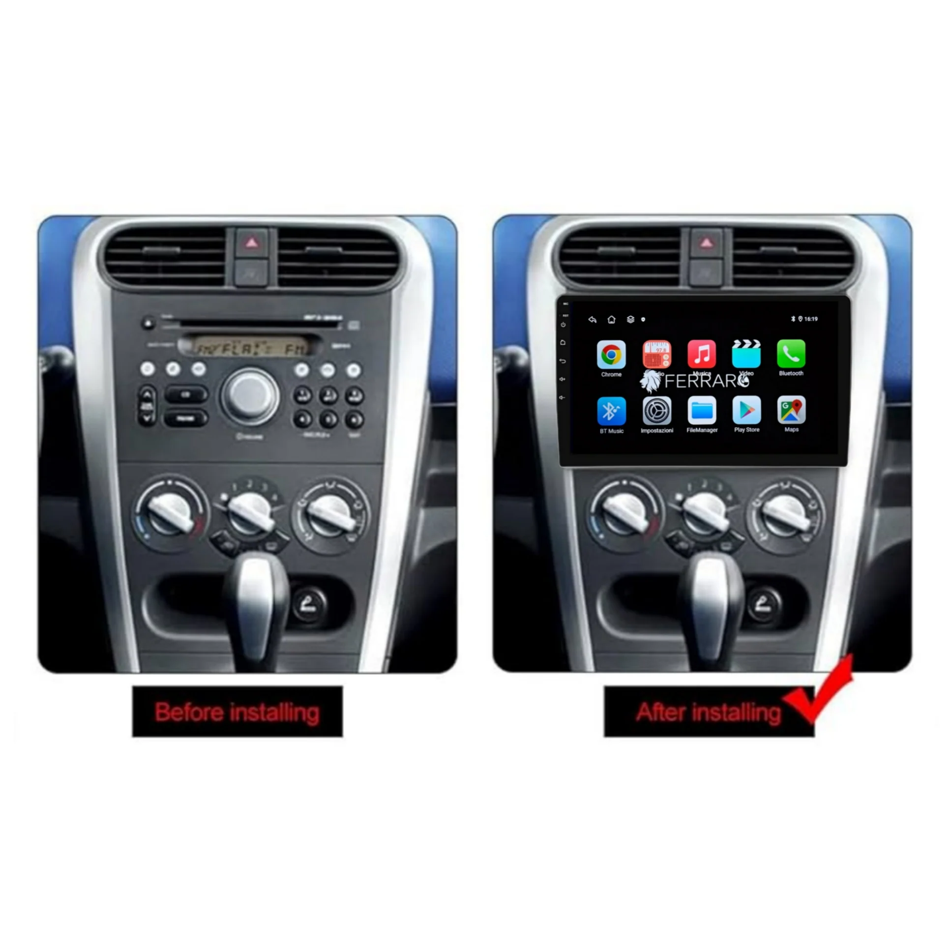 Autoradio per Opel Agila, Suzuki Splash Ritz (2008-2015) 9" Android, Bluetooth, CarPlay, Android Auto, 2GB/4GB/6GB/8GB Ram - Image 4