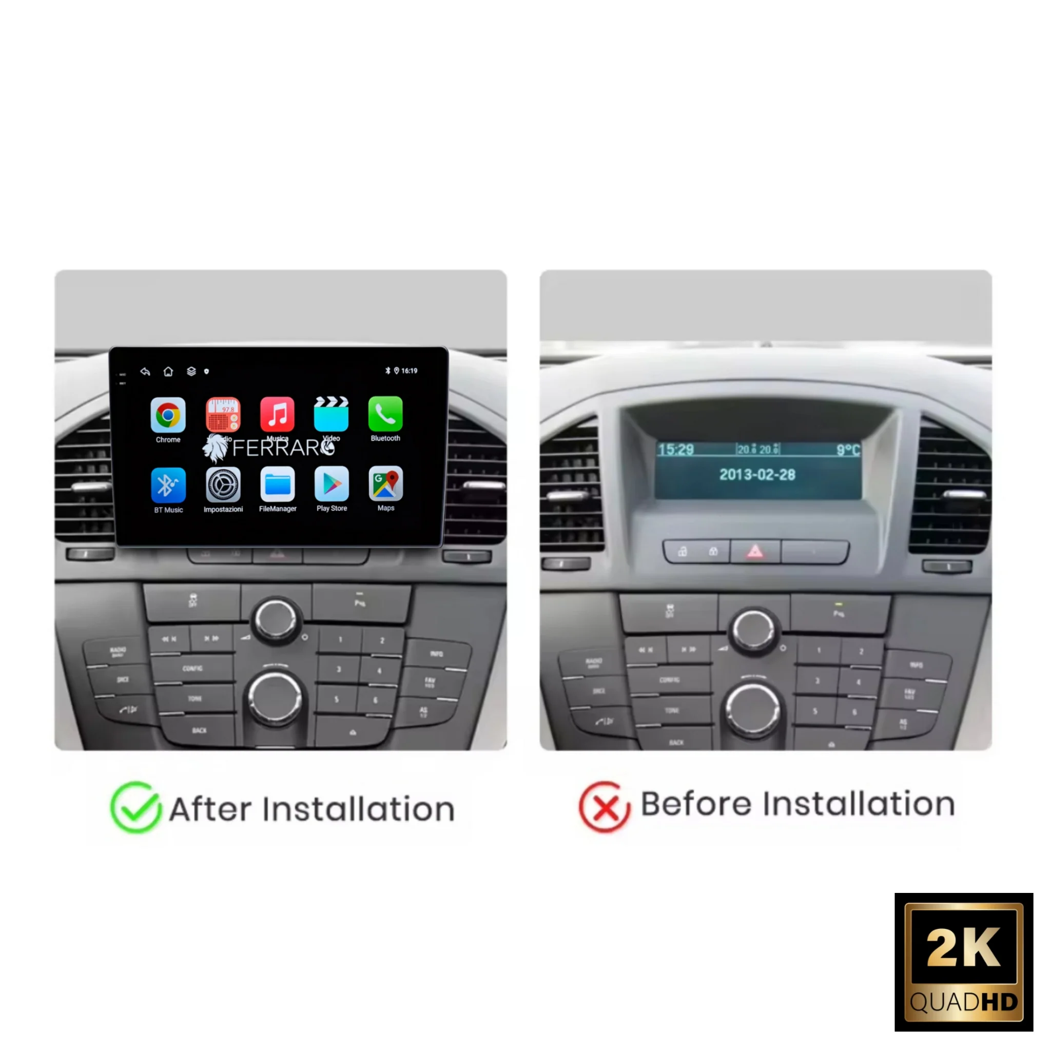 Autoradio per Opel Insignia | Buick Regal 9" 2K | 2009-2013 | Android | Bluetooth | CarPlay | Android Auto | 12/256GB Ram - Image 3