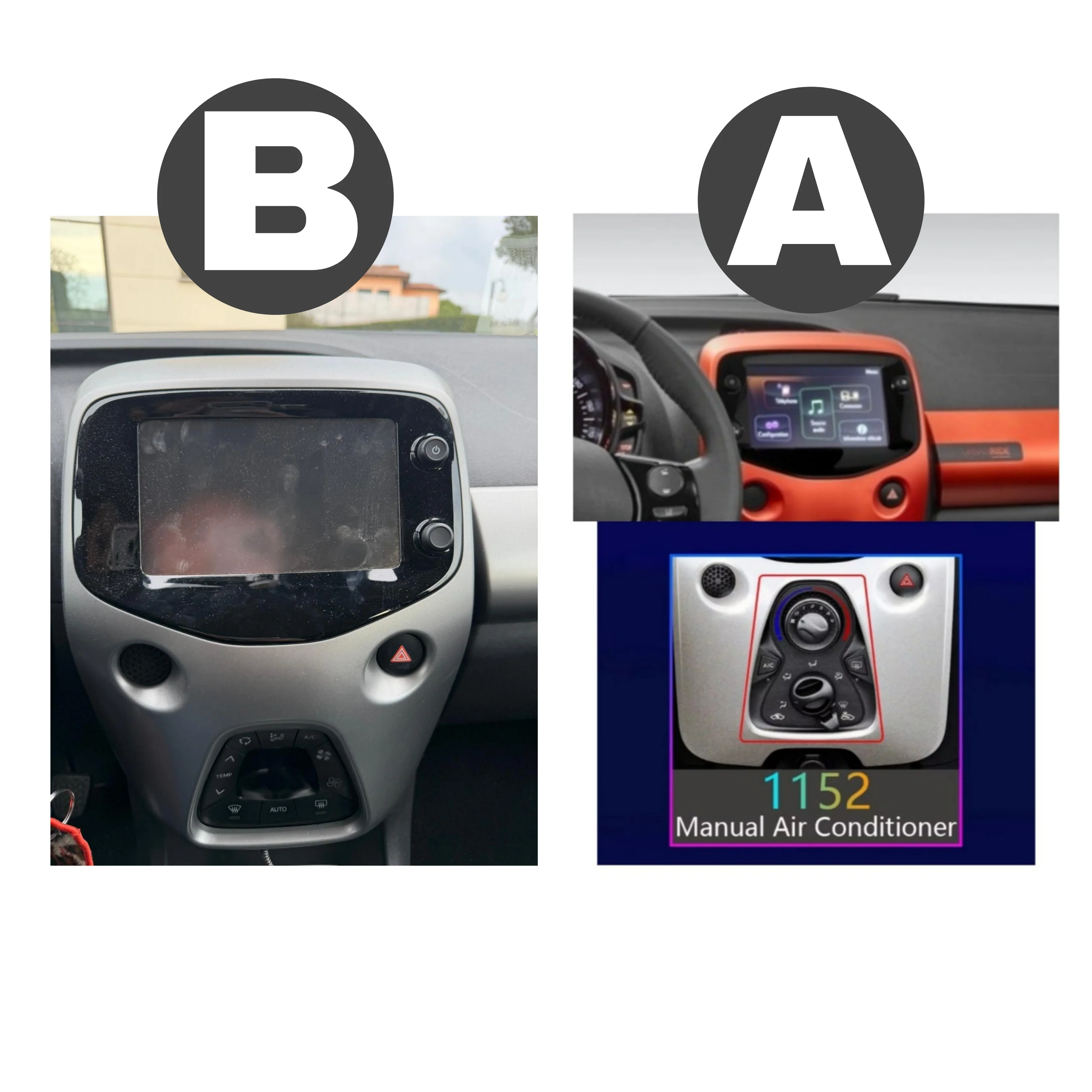 Autoradio per Toyoya Aygo, Citroen C1, Peugeot 108 11.8" 2K (2014-2021) Android, Bluetooth, CarPlay, Android Auto, 4/64GB Ram - Image 2
