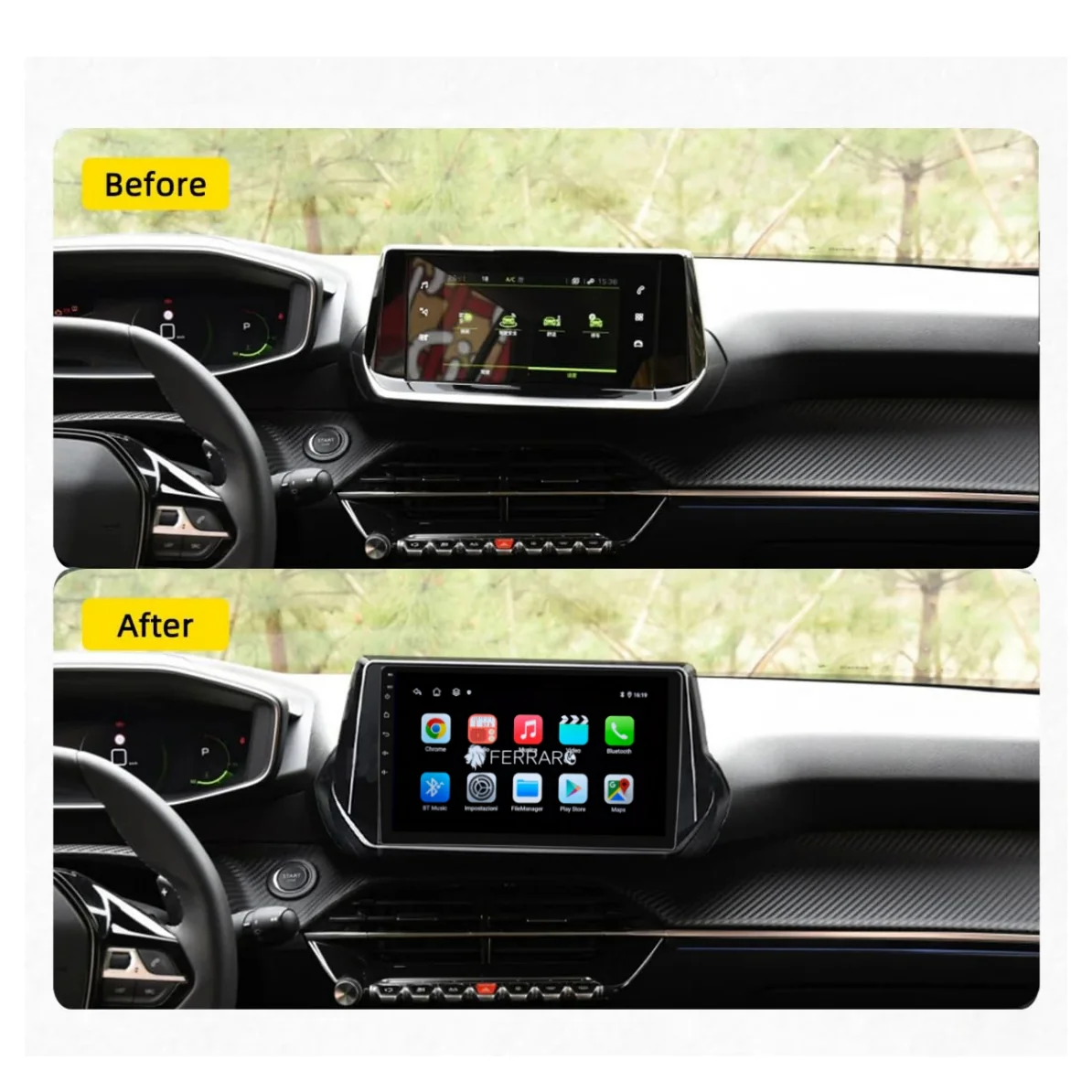 Autoradio per Peugeot 2008, 208 9" (2019-2023) Android, Bluetooth, CarPlay, Android Auto, 2GB/4GB/6GB/8GB Ram - Image 4