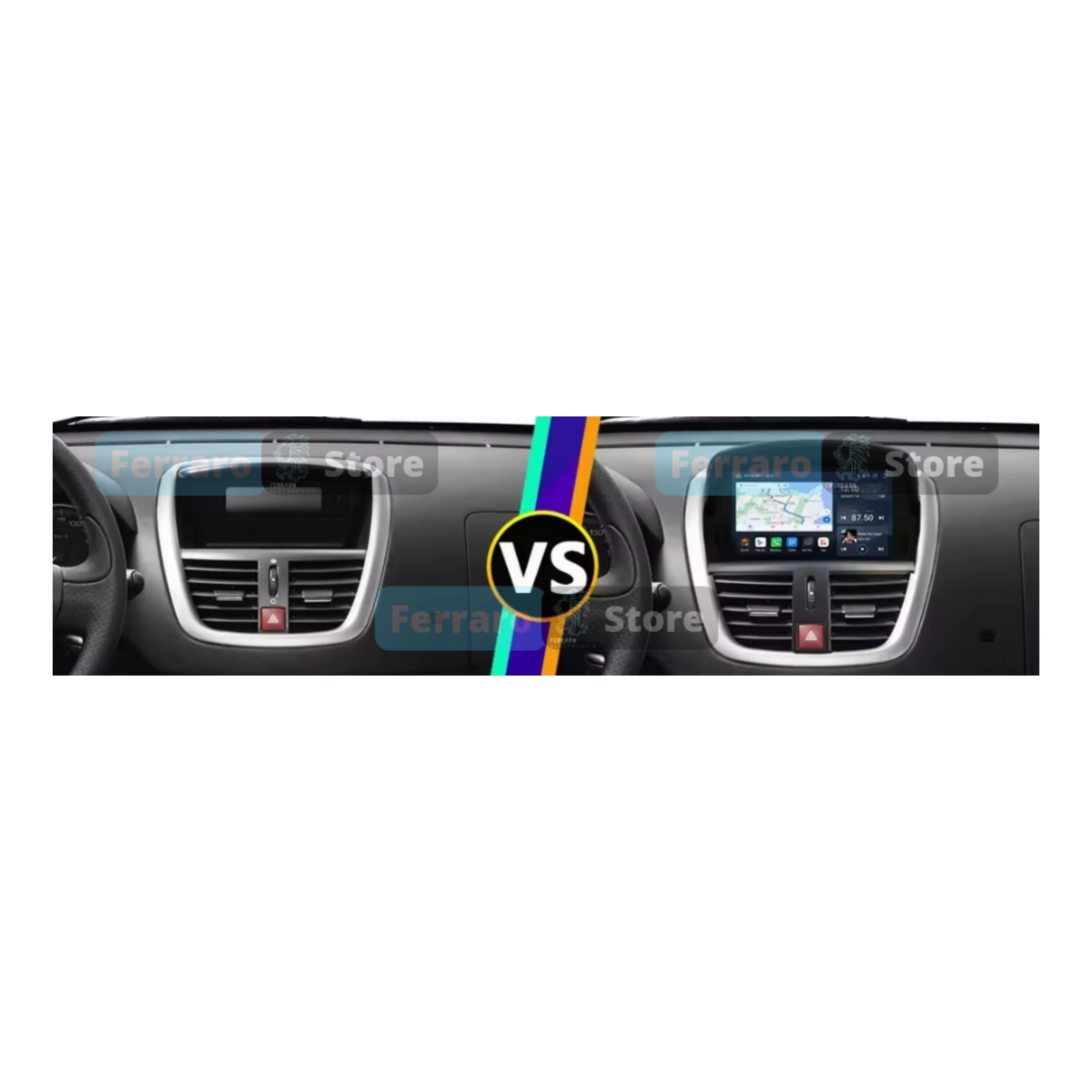 (PRENOTA) Autoradio per Peugeot 206, 207 7" (2006-2015) Android, Bluetooth, CarPlay, Android Auto, 4GB/8GB Ram - Image 3