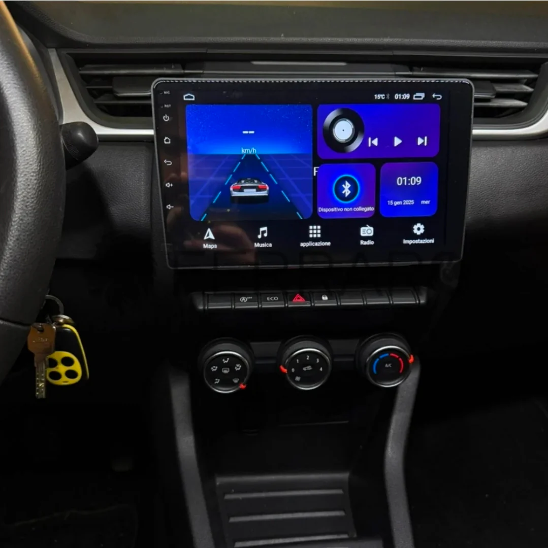 Autoradio per Renault Clio 5ª Serie 9" 2K (2019-2023) Android, Bluetooth, CarPlay, Android Auto, 12/256GB Ram - Image 6