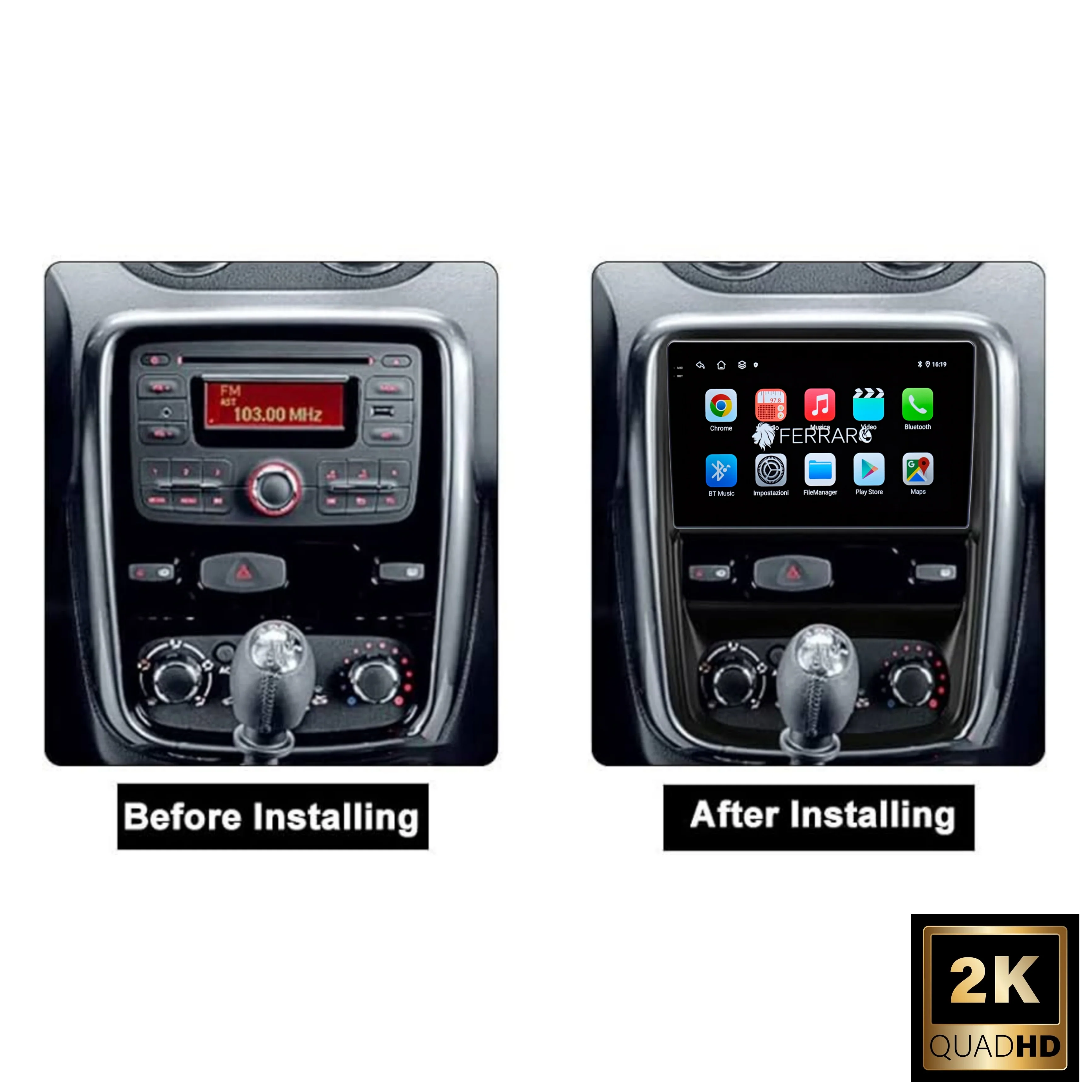 (PRENOTA) Autoradio per Renault Duster 1, Nissan Terrano 9" 2K (Dal 2010>) Android, Bluetooth, CarPlay, Android Auto, 12/256GB Ram - Image 3