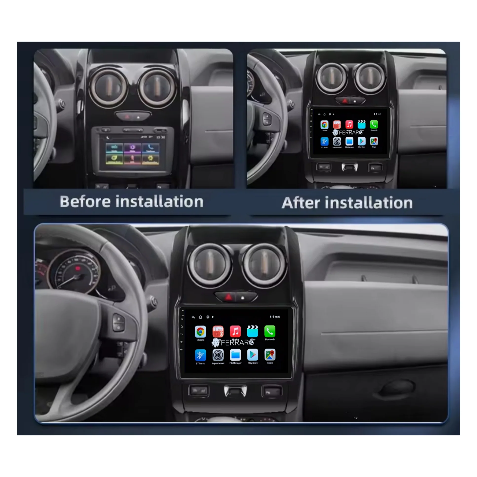 (PRENOTA) Autoradio per Renault Duster, Lada Largus 9", Android, Bluetooth, CarPlay, Android Auto, 2GB/4GB/6GB/8GB Ram - Image 4