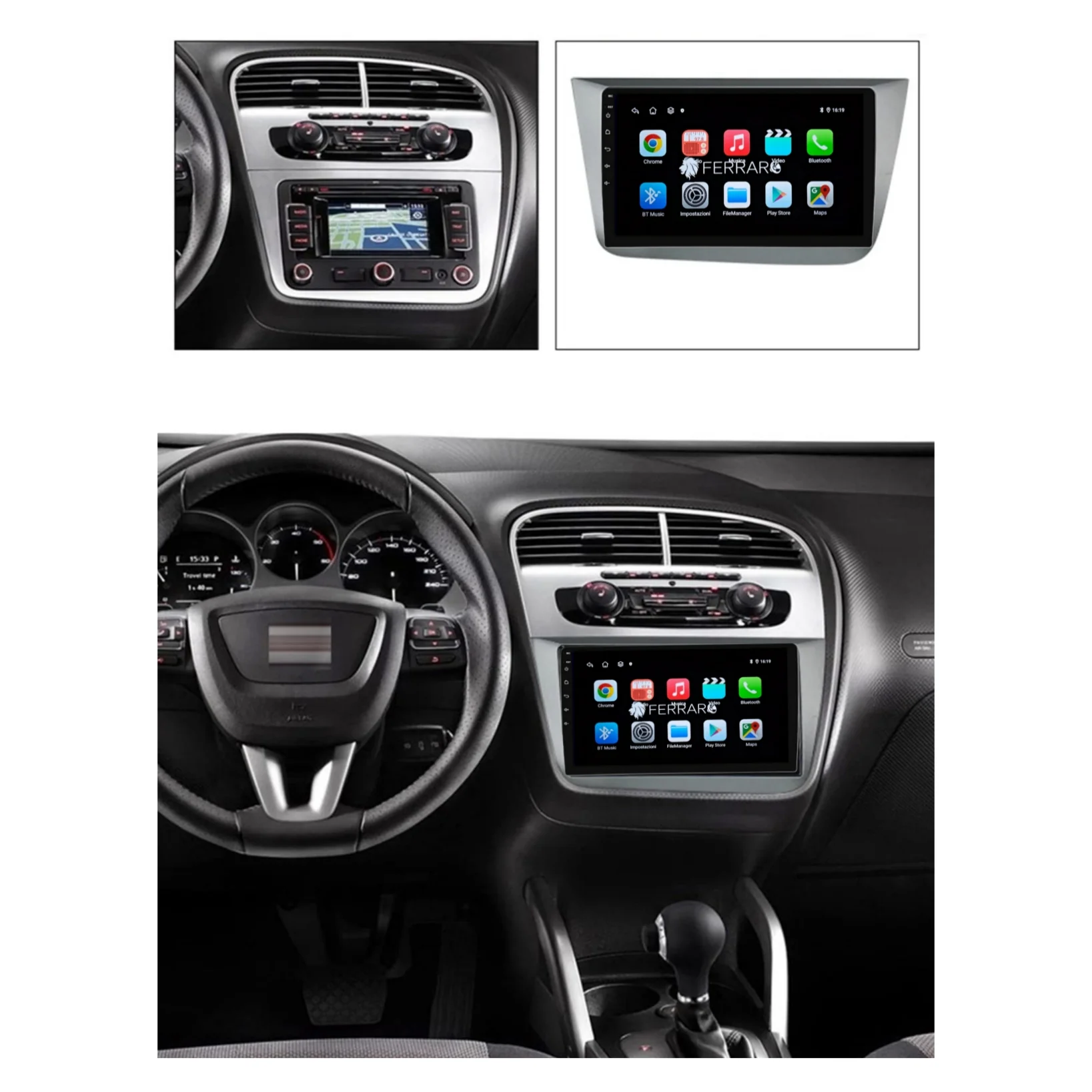 Autoradio per Seat Altea 9" (2004-2015) Android, Bluetooth, CarPlay, Android Auto, 2GB/4GB/6GB/8GB Ram - Image 4