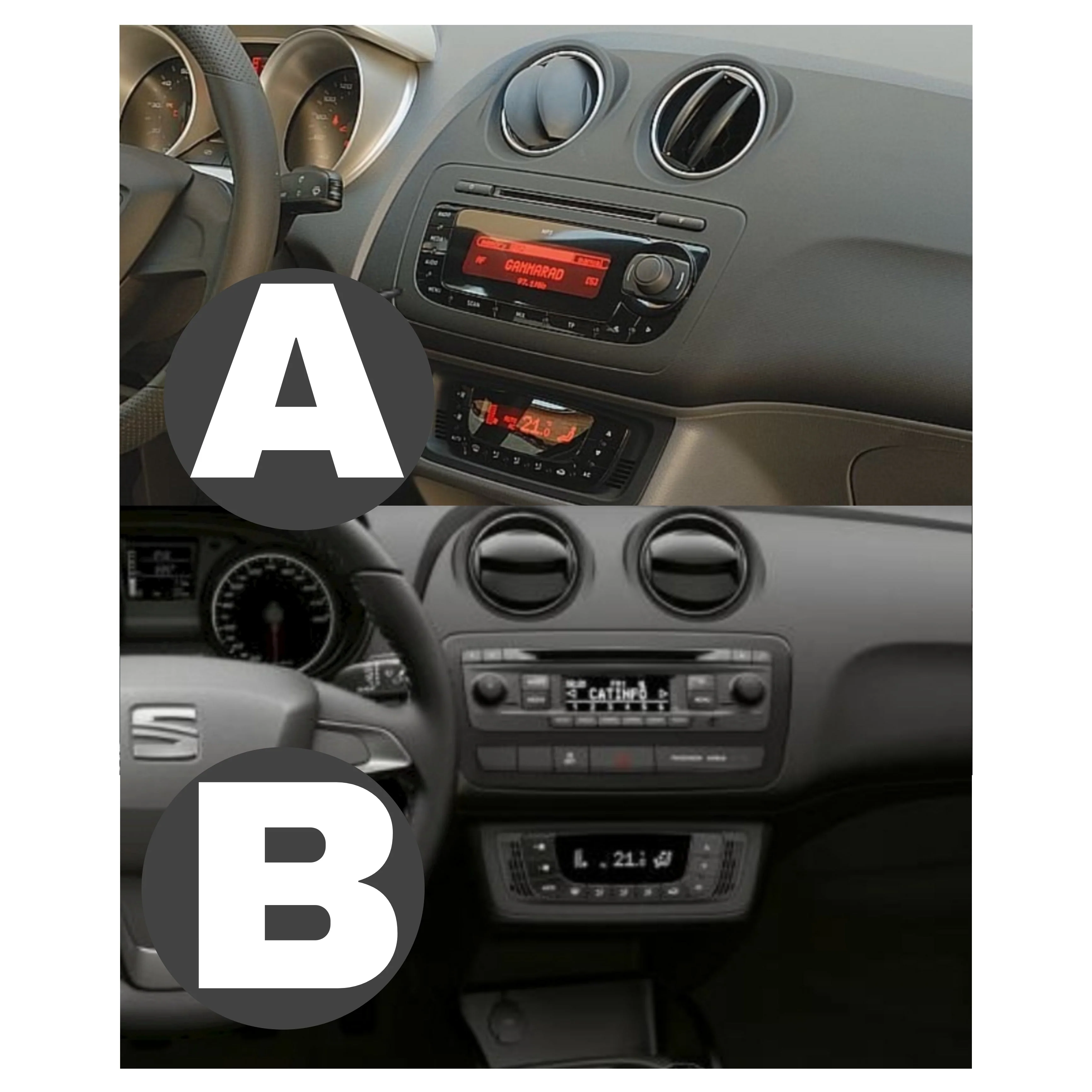 Autoradio per Seat Ibiza 6 9" (2008-2017) Android, Bluetooth, CarPlay, Android Auto, 2GB/4GB/6GB/8GB Ram - Image 2