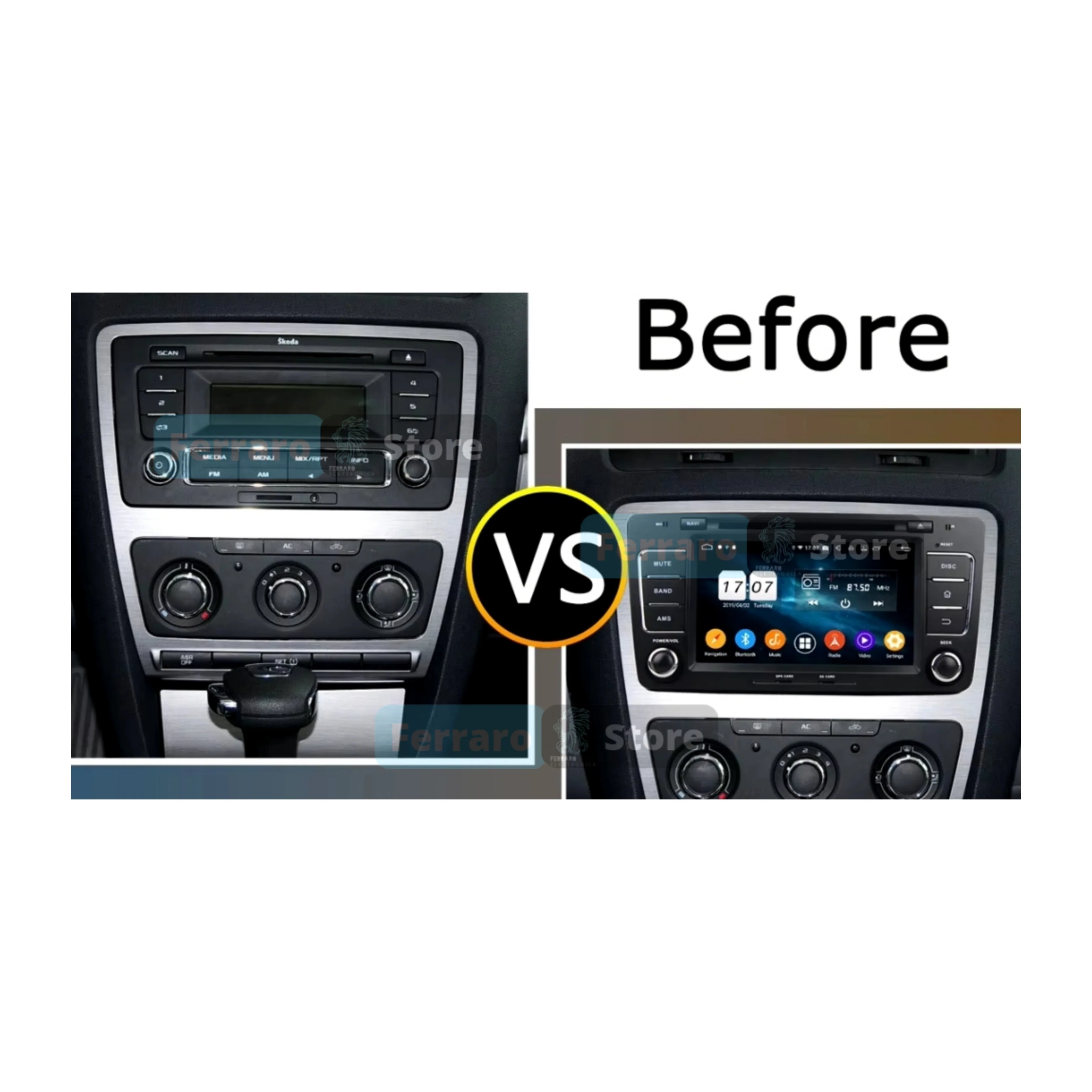 (PRENOTA)Autoradio per Skoda Octavia MK2 8" (2004-2012) Android, Bluetooth, CarPlay, Android Auto, 4GB/8GB Ram - Image 2