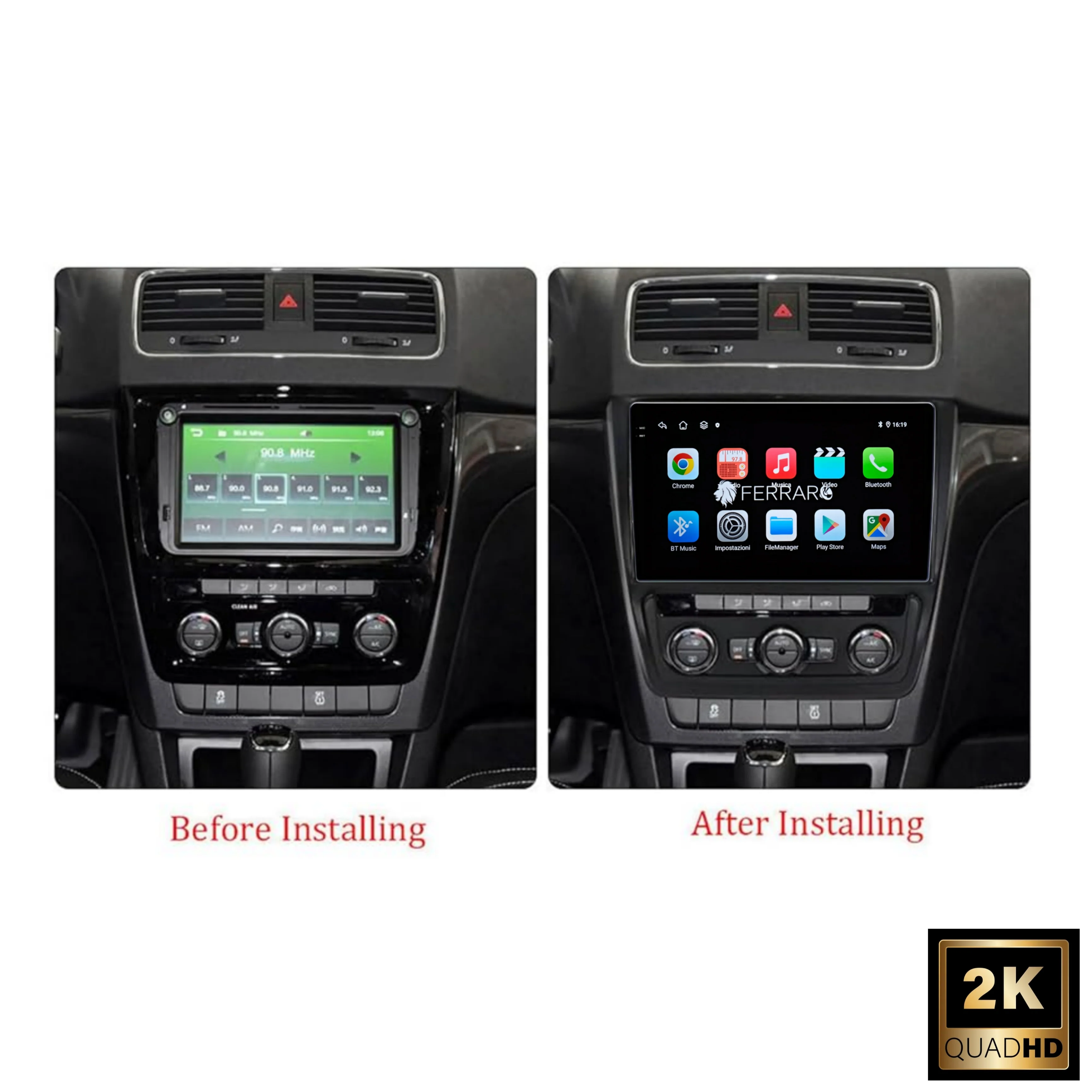 Autoradio per Skoda Yeti 5L 10.1" 2K | 2009-2014 | Android | Bluetooth | CarPlay | Android Auto | 4/64GB Ram - Image 3