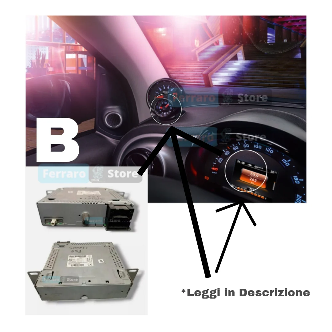 Autoradio per Smart 453 7" | 2014-2020 | Android | Bluetooth | CarPlay | Android Auto | 2GB/4GB/6GB/8GB Ram - Image 3