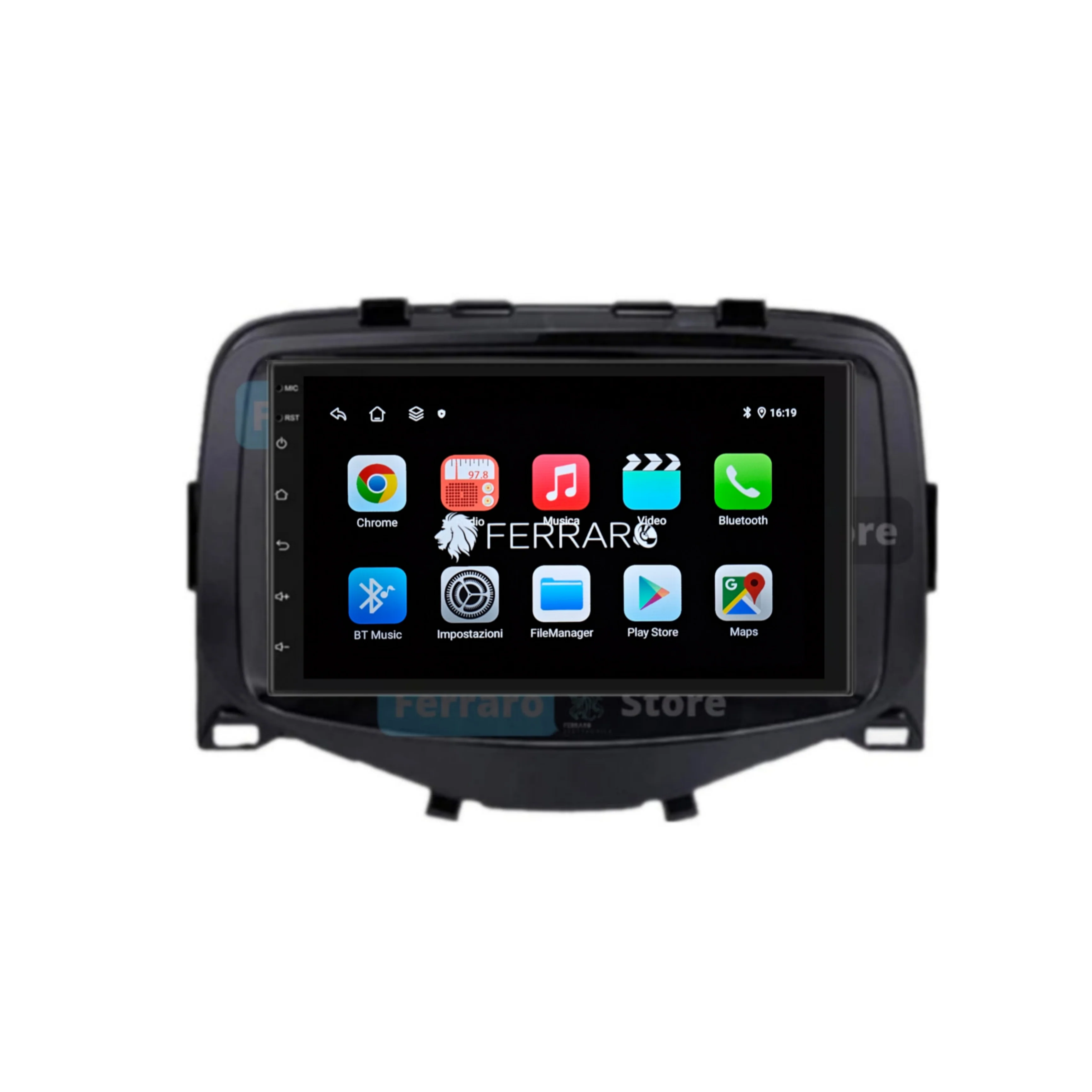 Autoradio per Toyota Aygo, Peugeot 108, Citroen C1 7" (2014-2022) Android, Bluetooth, CarPlay, Android Auto, 2GB/4GB/6GB/8GB Ram