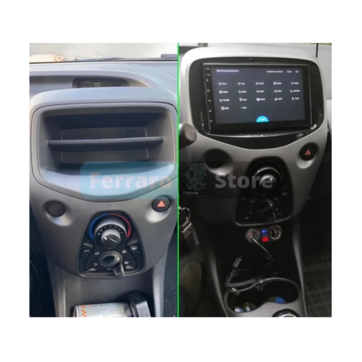 Autoradio per Toyota Aygo, Peugeot 108, Citroen C1 7" (2014-2022) Android, Bluetooth, CarPlay, Android Auto, 2GB/4GB/6GB/8GB Ram - Image 2