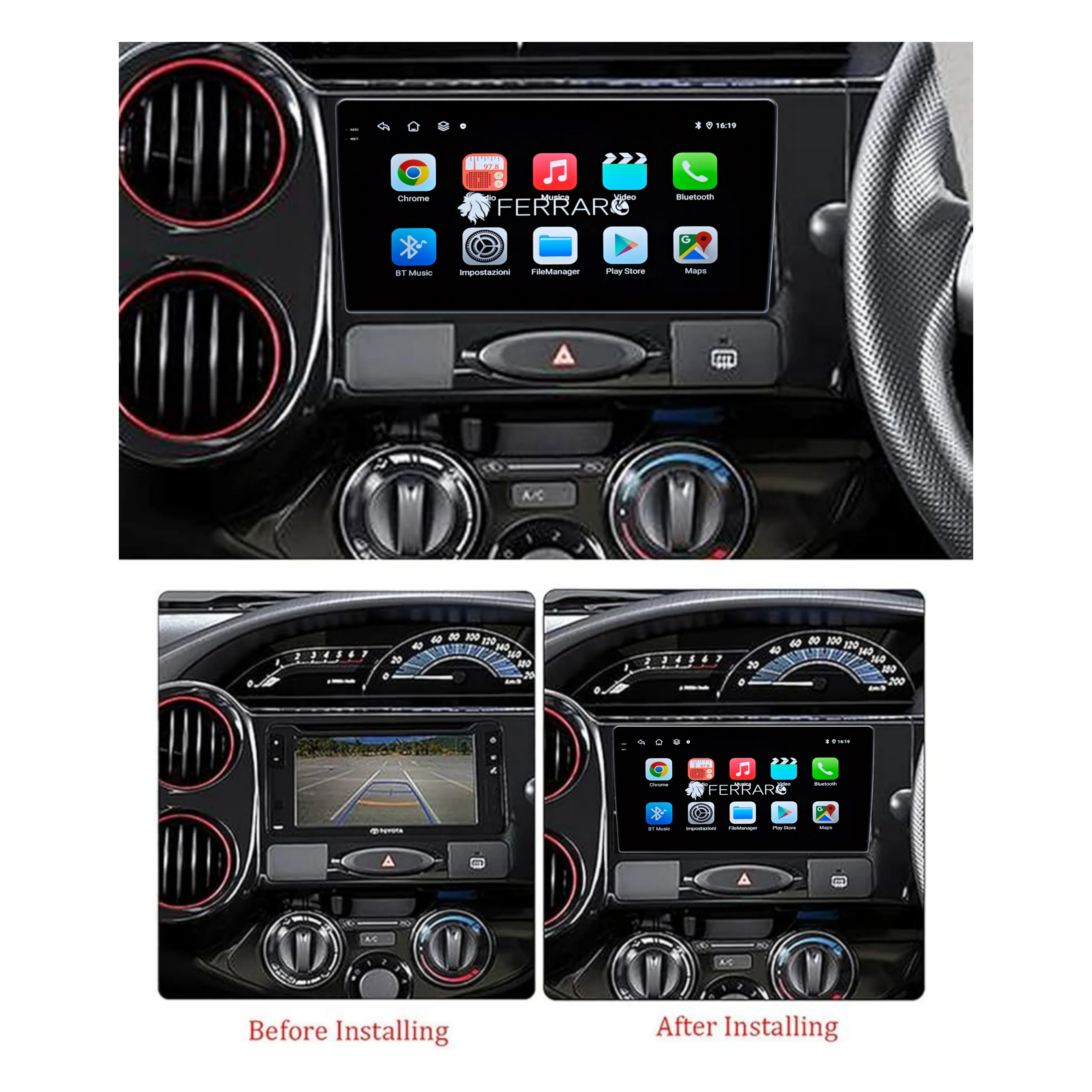 (PRENOTA) Autoradio per Toyota Etios 9" 2K (2010-2024) Android, Bluetooth, CarPlay, Android Auto, 12/256GB Ram - Image 3