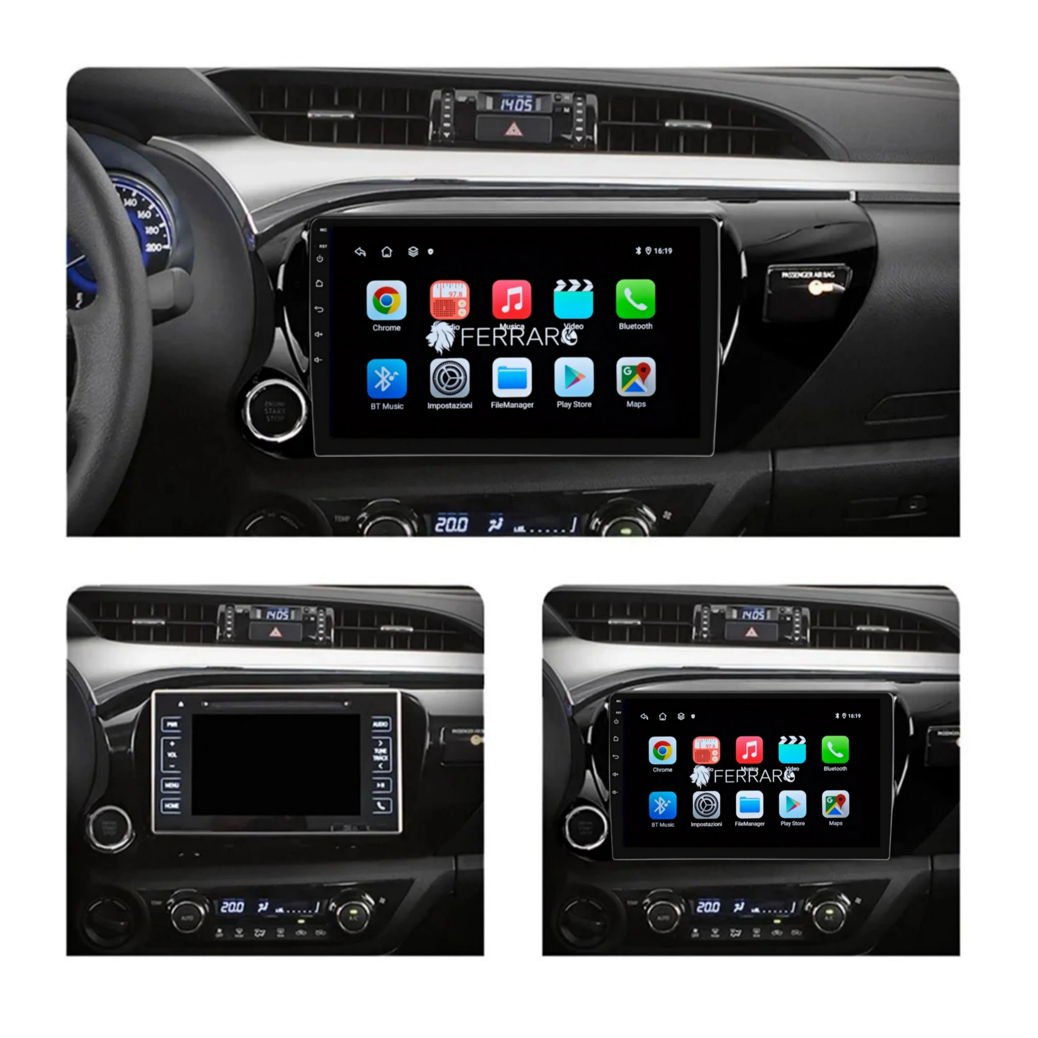 (PRENOTA) Autoradio per Toyota Hilux AN120 10.1" (2015-2024) Android, Bluetooth, CarPlay, Android Auto 2GB/4GB/8GB Ram - Image 4