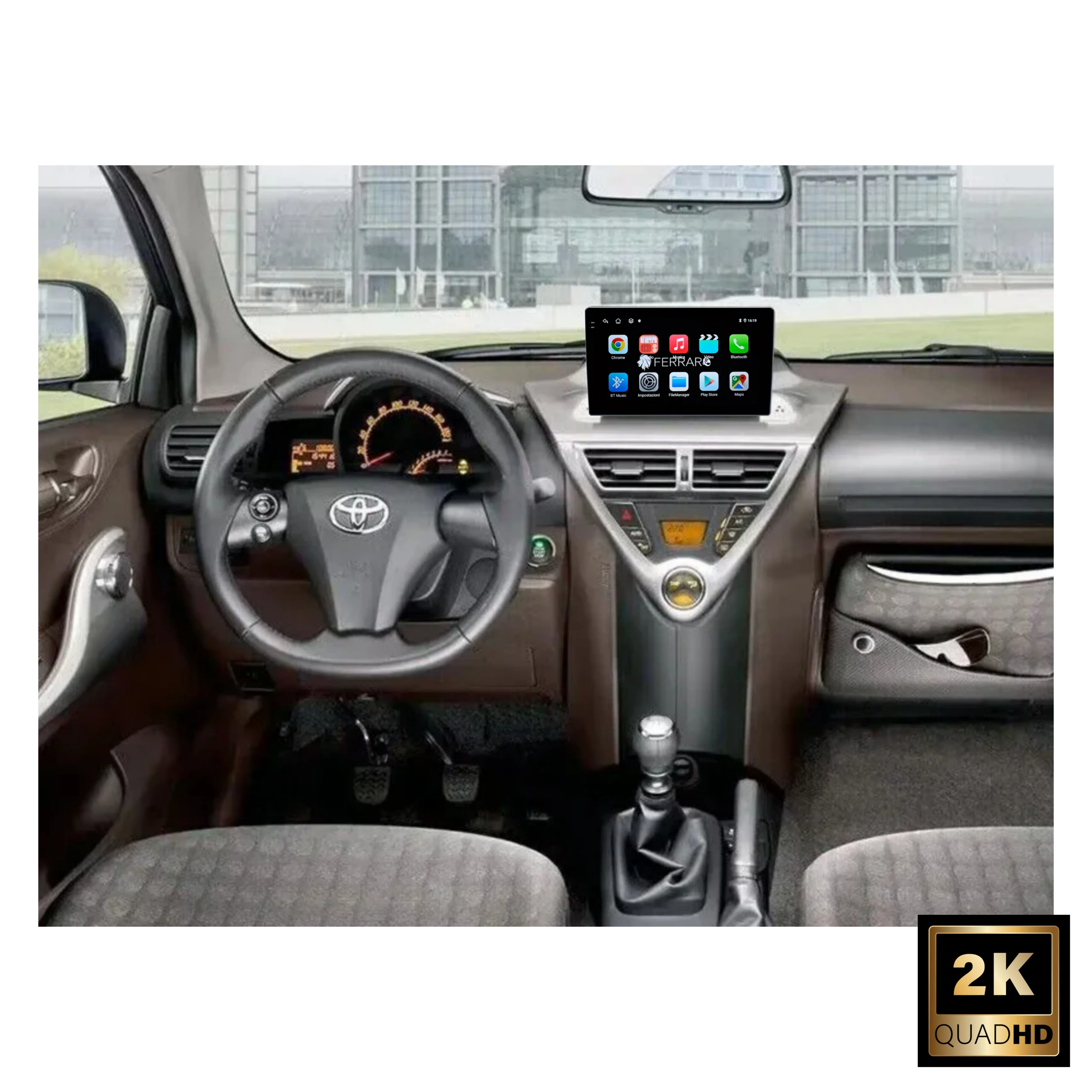 (PRENOTA) Autoradio per Toyota IQ, Scion IQ 9" 2K (2008-2015) Android, Bluetooth, CarPlay, Android Auto, 12/256GB Ram - Image 3