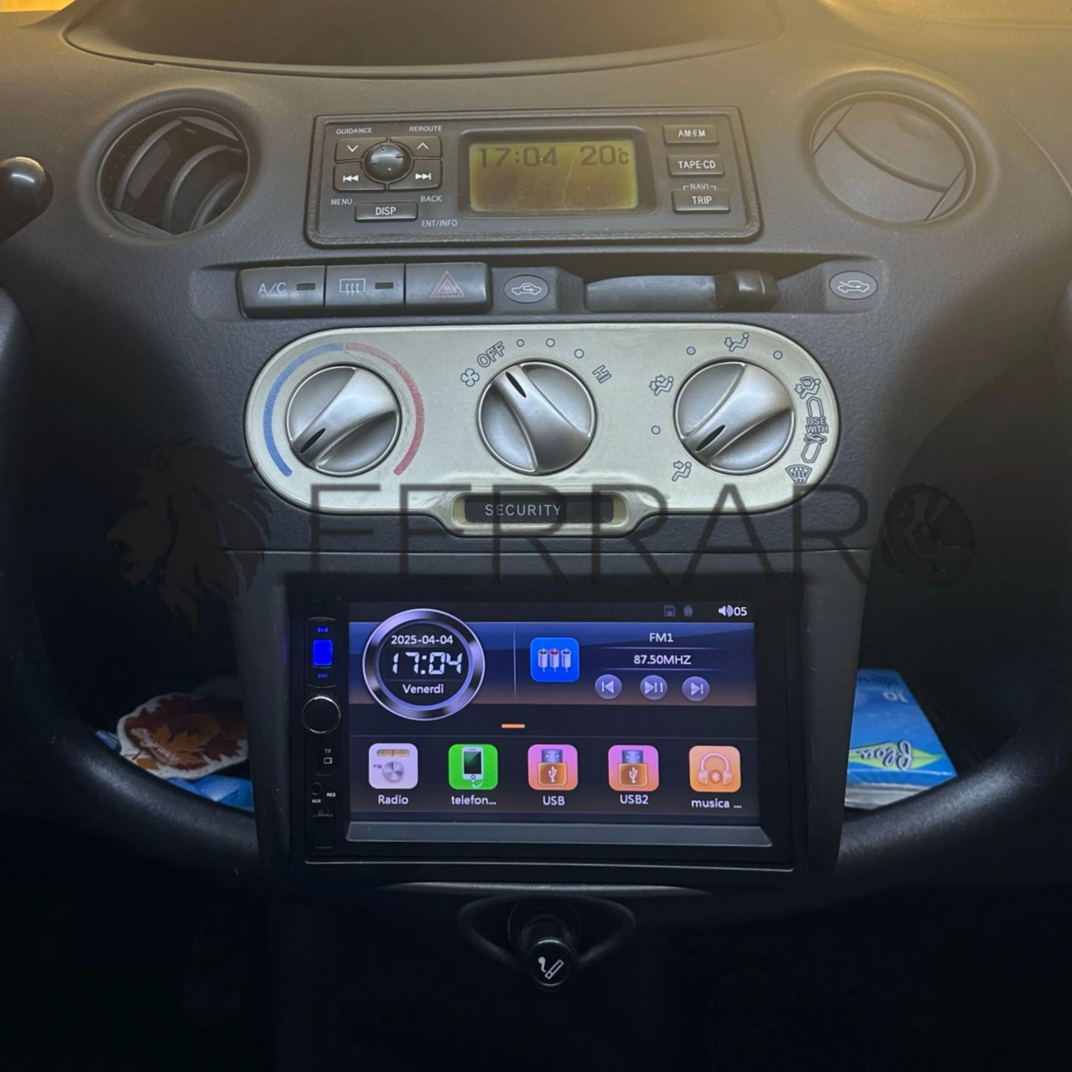 Autoradio per Toyota Yaris 7" (1999-2005) Bluetooth, Radio, USB, CarPlay, Android Auto - Image 6