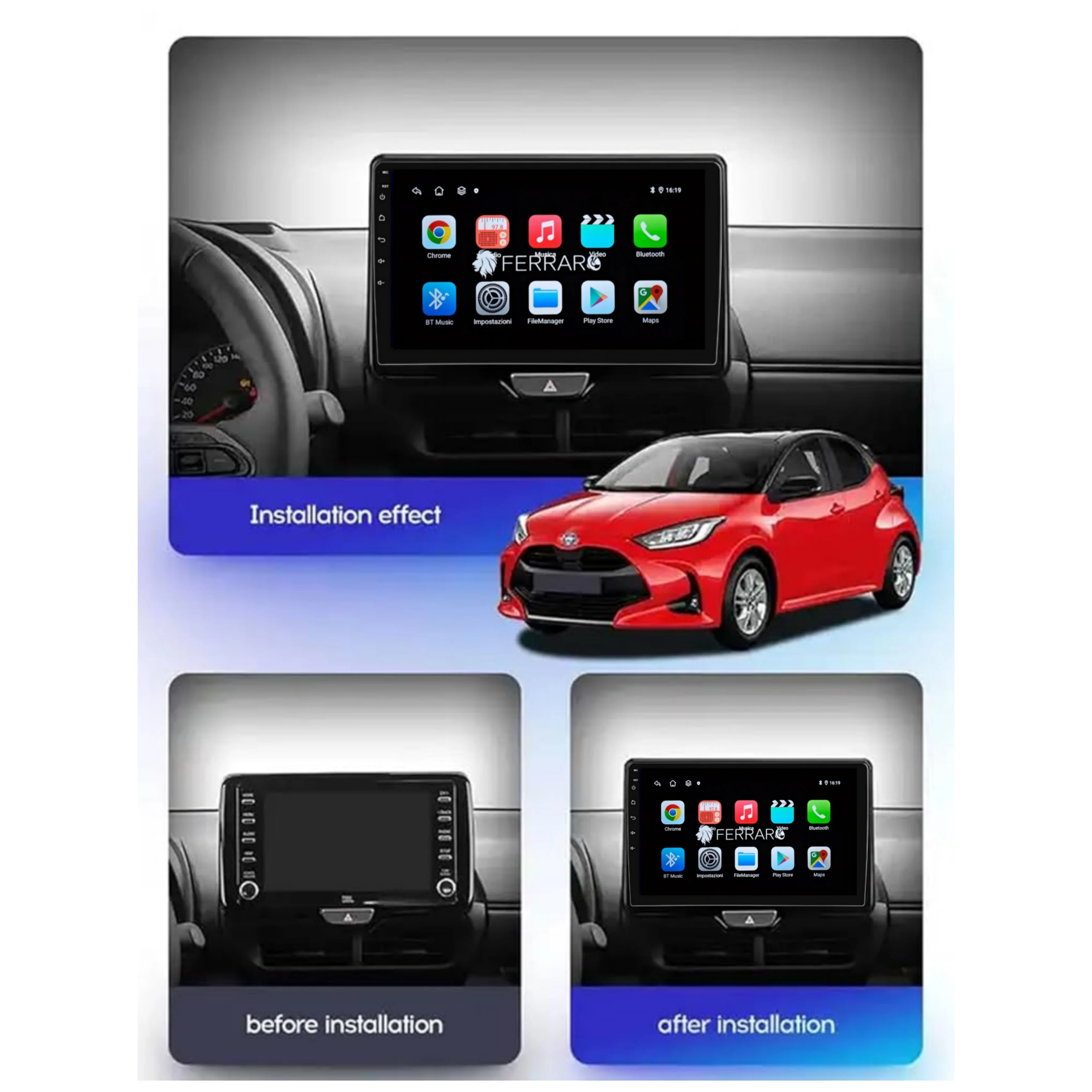 Autoradio per Toyota Yaris, Cross 10.1" (2020-2025) Android, Bluetooth, CarPlay, Android Auto, 2GB/4GB/8GB Ram - Image 4