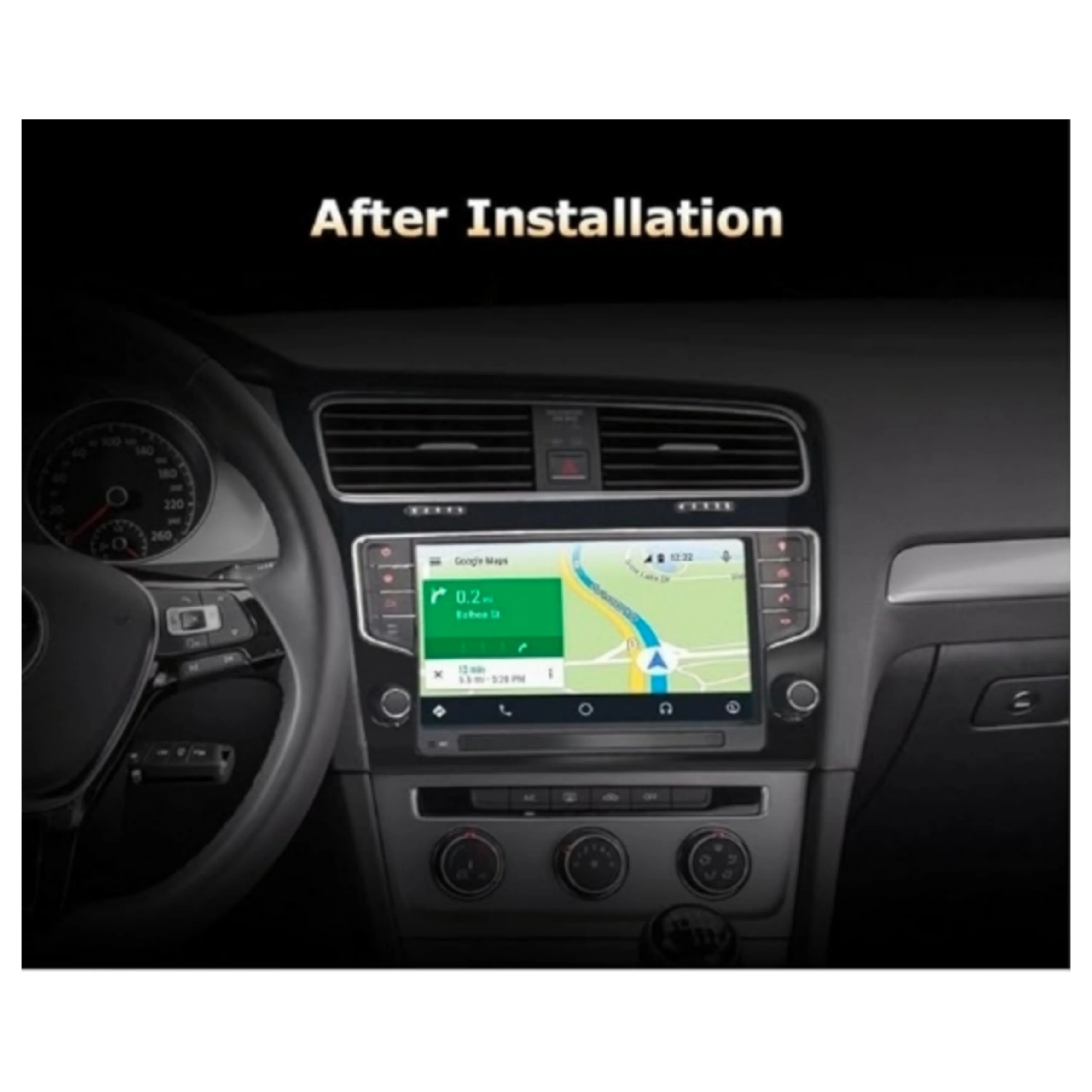 Autoradio per Volkswagen Golf MK7 9" (2012-2021) Android, Bluetooth, CarPlay, Android Auto, 2GB/4GB/6GB/8GB RAM - Image 4
