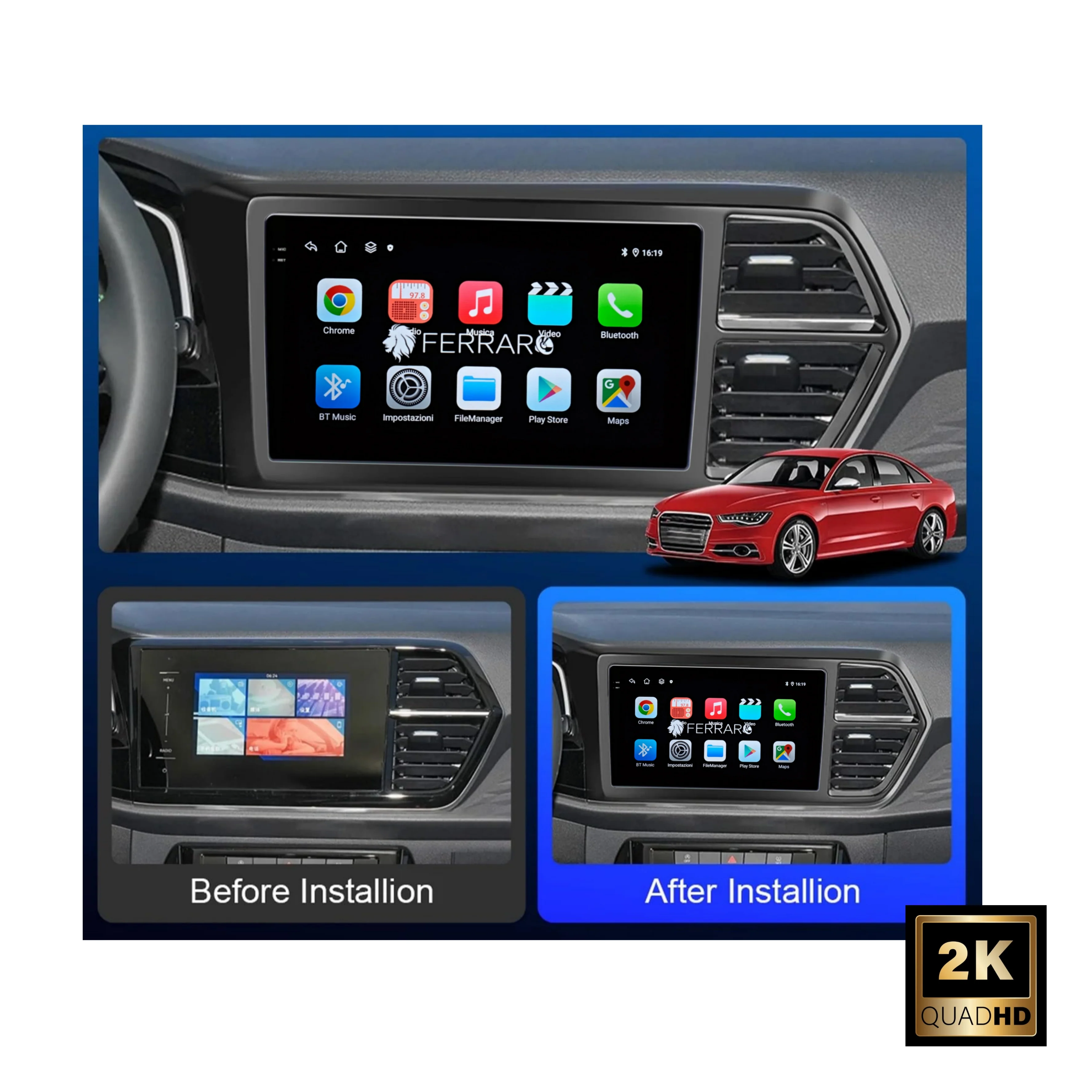 Autoradio per Volkswagen Jetta VS5 9" 2K | Dal 2019> | Android | Bluetooth | CarPlay | Android Auto | 12/256GB Ram - Image 4
