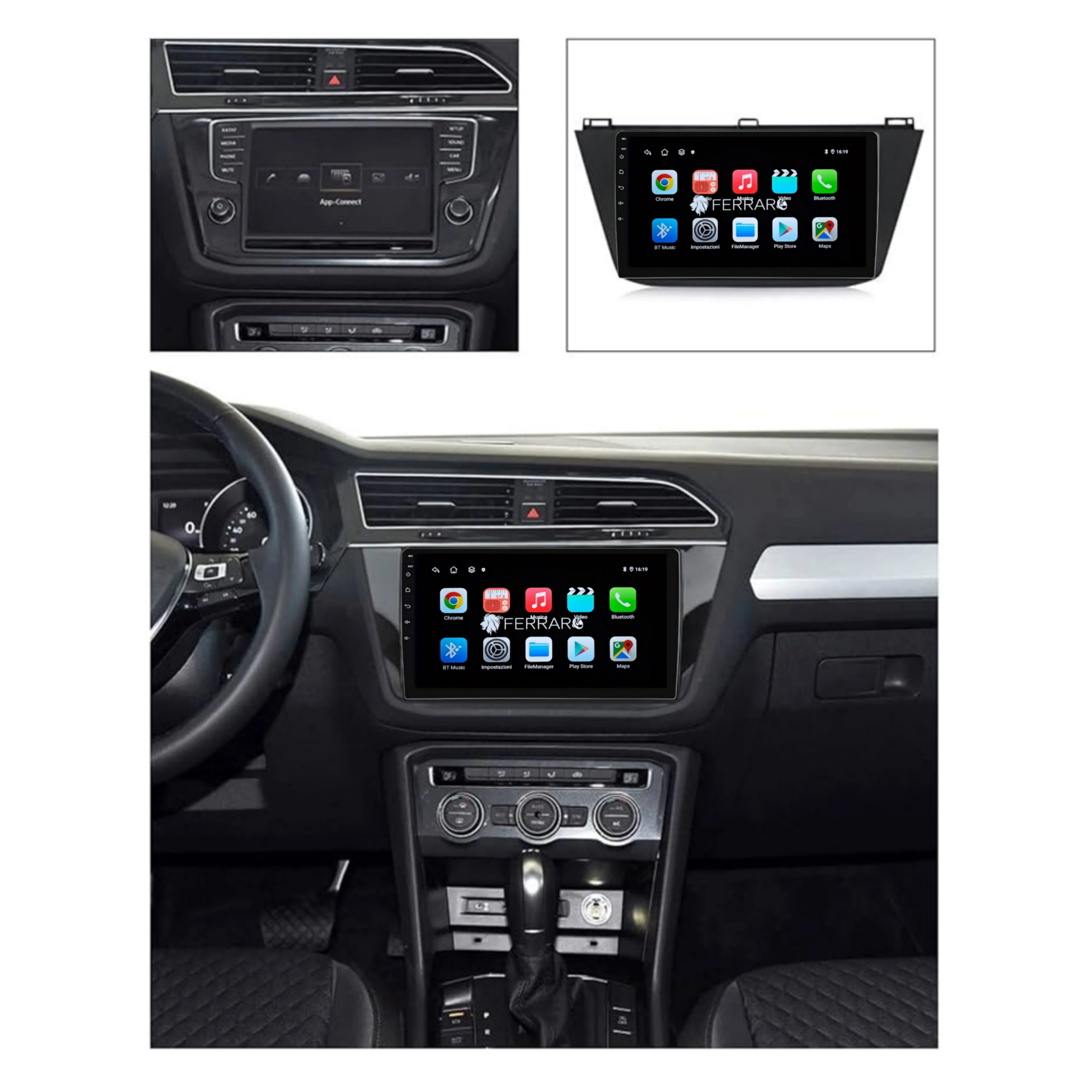 Autoradio per Volkswagen Tiguan 9" (2016-2023) Android, Bluetooth, CarPlay, Android Auto, 2GB/4GB/6GB/8GB Ram - Image 4