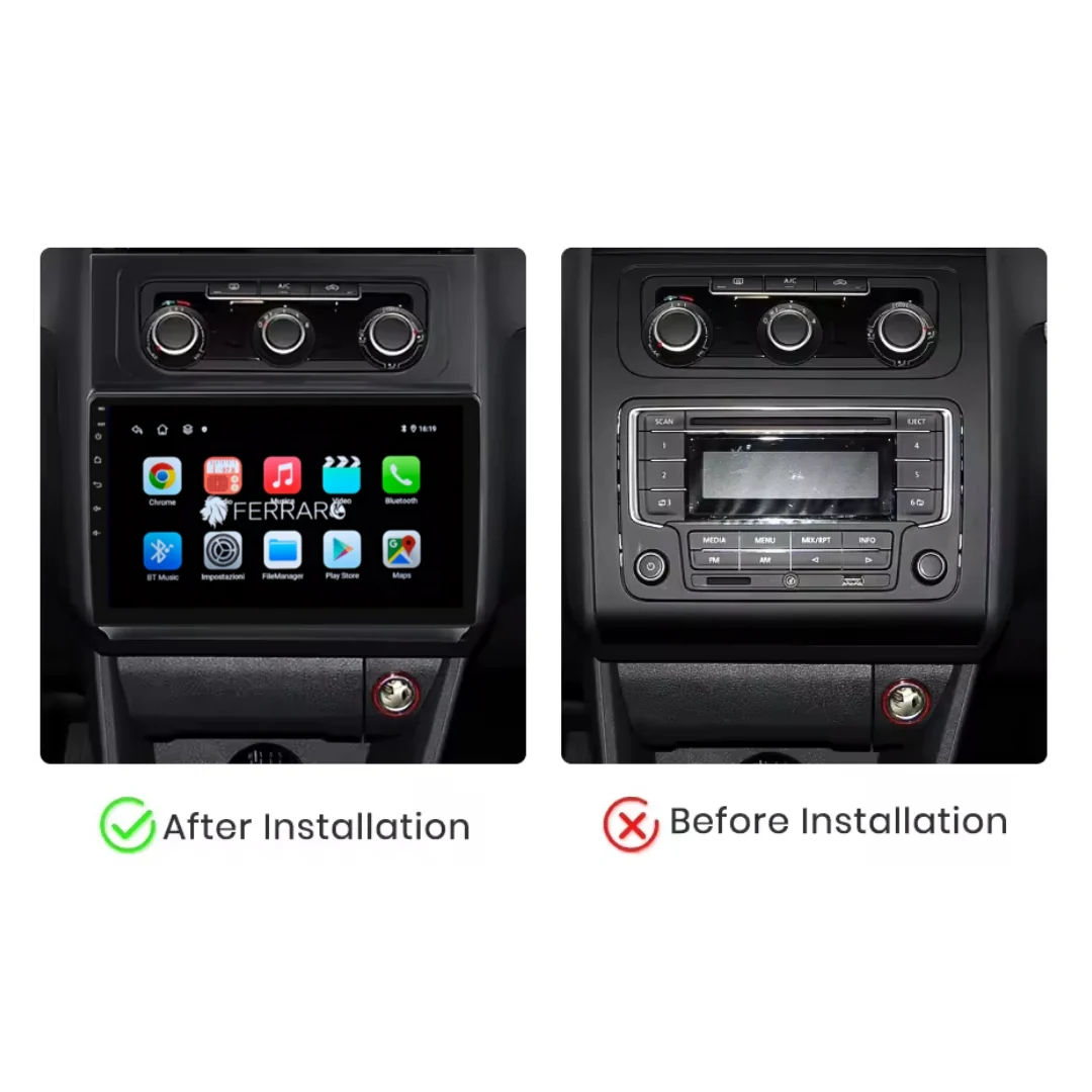 Autoradio per Volkswagen Touran 9" (2011-2015) Android, Bluetooth, CarPlay, Android Auto, 2GB/4GB/6GB/8GB Ram - Image 3