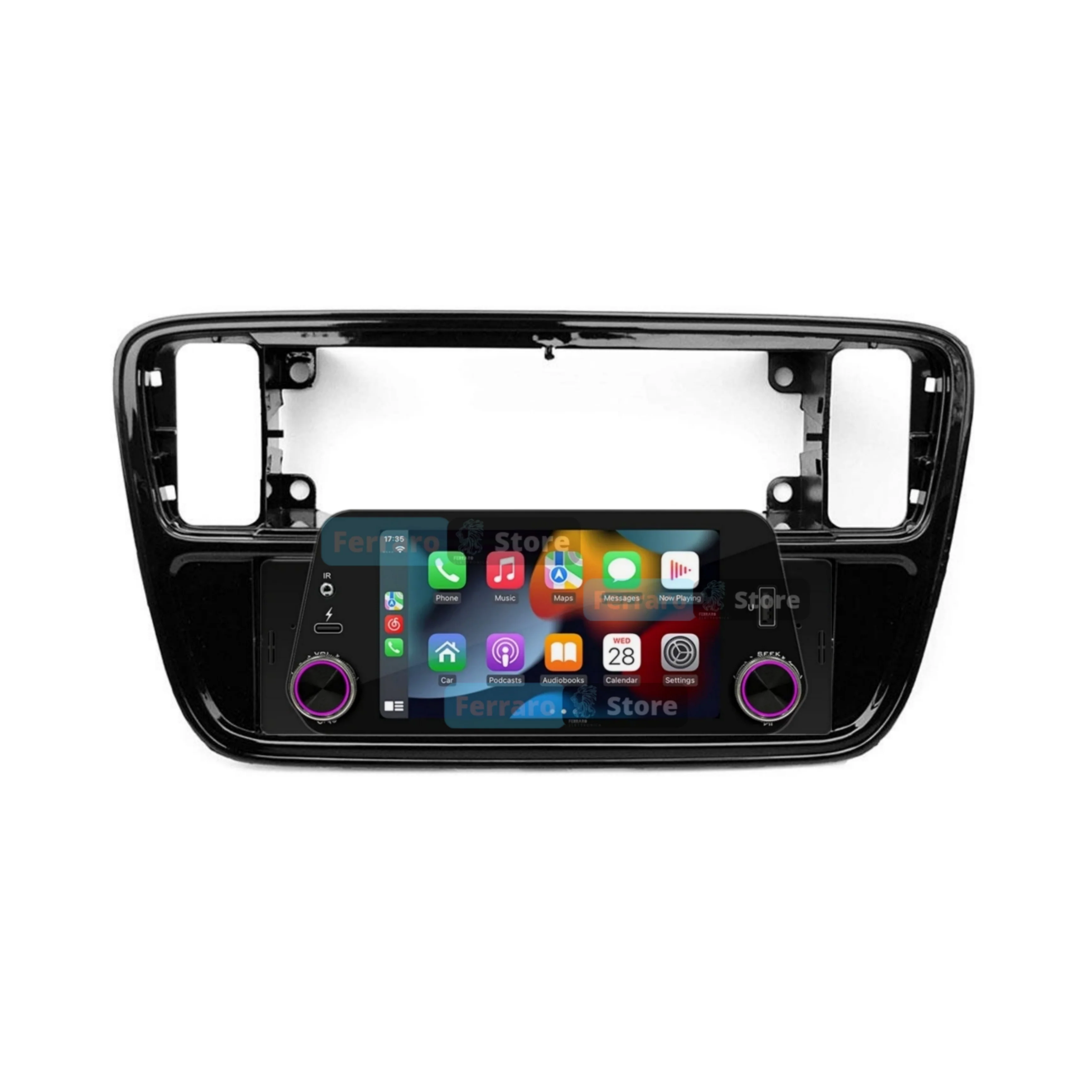 Autoradio per Volkswagen UP 5" | 2016-2024 | Bluetooth | Radio | USB | Navigatore | CarPlay e Android Auto Cablato
