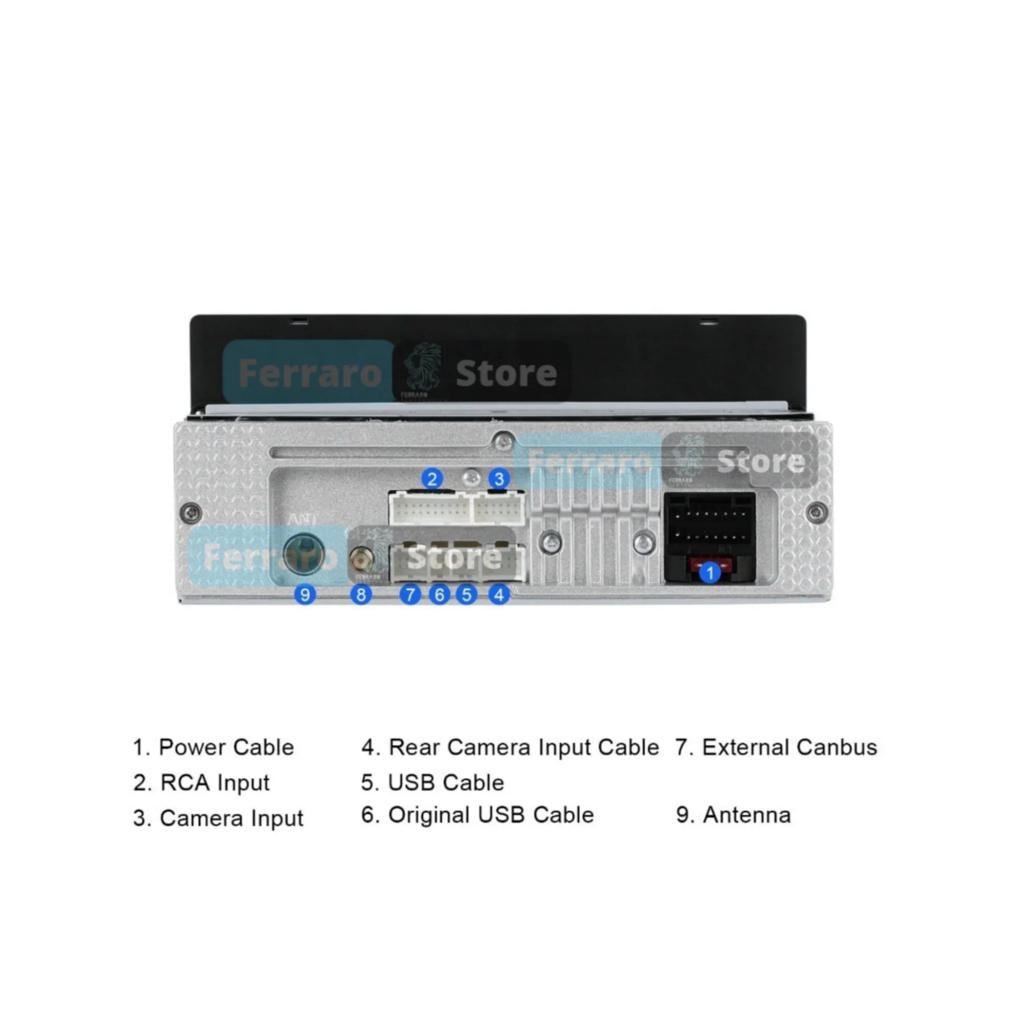 Autoradio Universale Fisso (Android) 1Din 6.9"Pollici, Bluetooth, CarPlay, Android Auto, 2/32GB Ram - Image 5