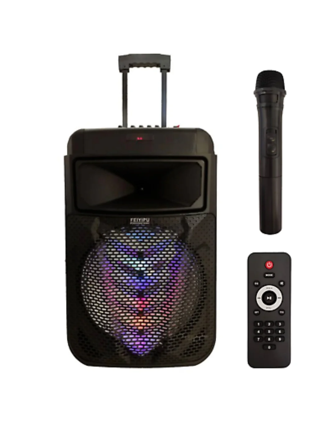 Cassa Amplificata 2000w, Ricaricabile, Maniglia, Bluetooth, Radio, SD/USB, Aux - Image 3
