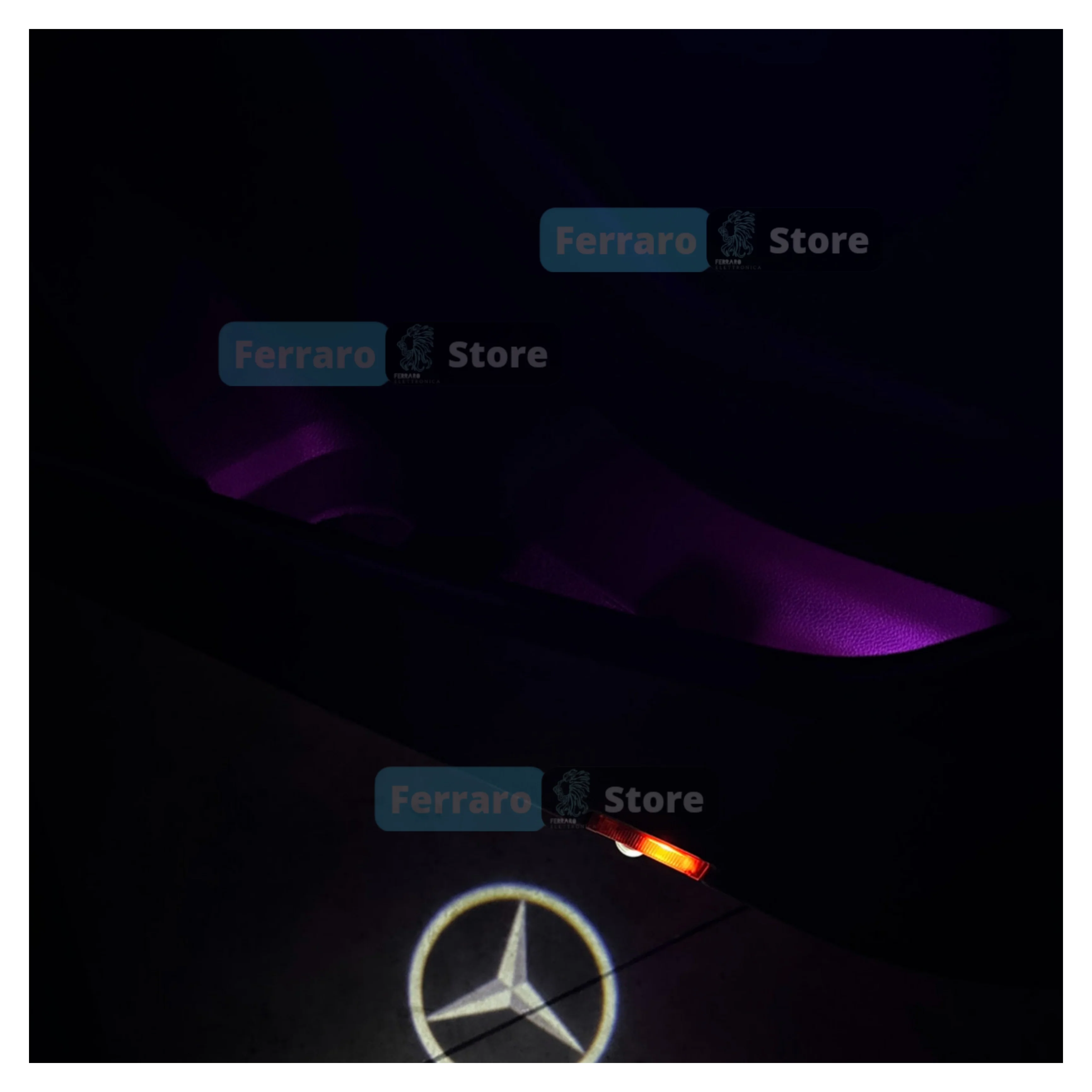 Ambient Light per per Mercedes GLA x156, Universale, Luci Ambiente con Comando da App, RGB Led, Led Dinamico - Image 3