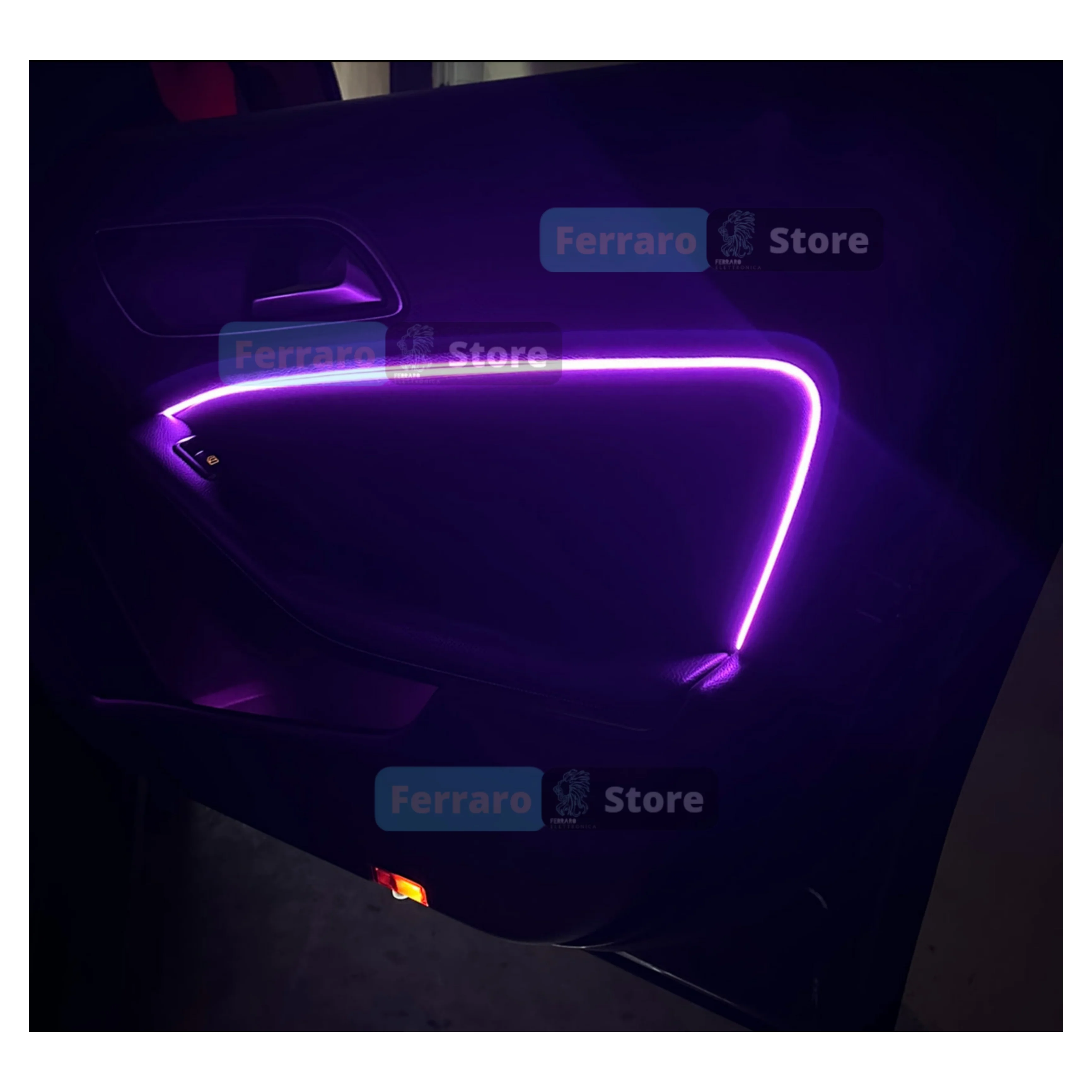 Ambient Light per per Mercedes GLA x156, Universale, Luci Ambiente con Comando da App, RGB Led, Led Dinamico - Image 5