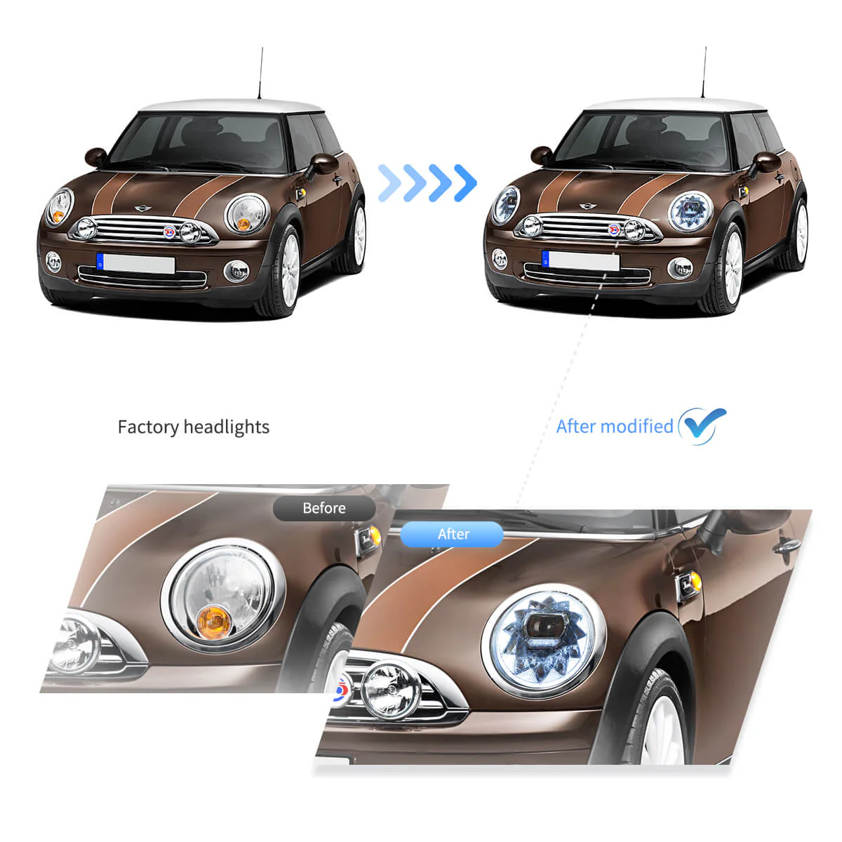 (PRENOTA) Fanali Anteriore Completo per BMW Mini Cooper F55, F56, F57 (2014-2022) a LED - Image 5