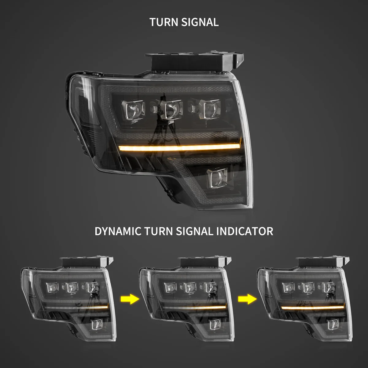 (PRENOTA) Fanali Anteriore Completo per Ford F150 12ª Serie (2009-2014) a LED - Image 3