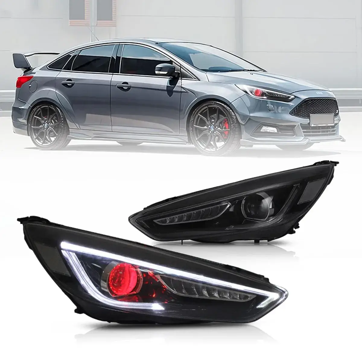 (PRENOTA) Fanali Anteriore Completo per Ford Focus 3ª Serie (2015-2018) a LED