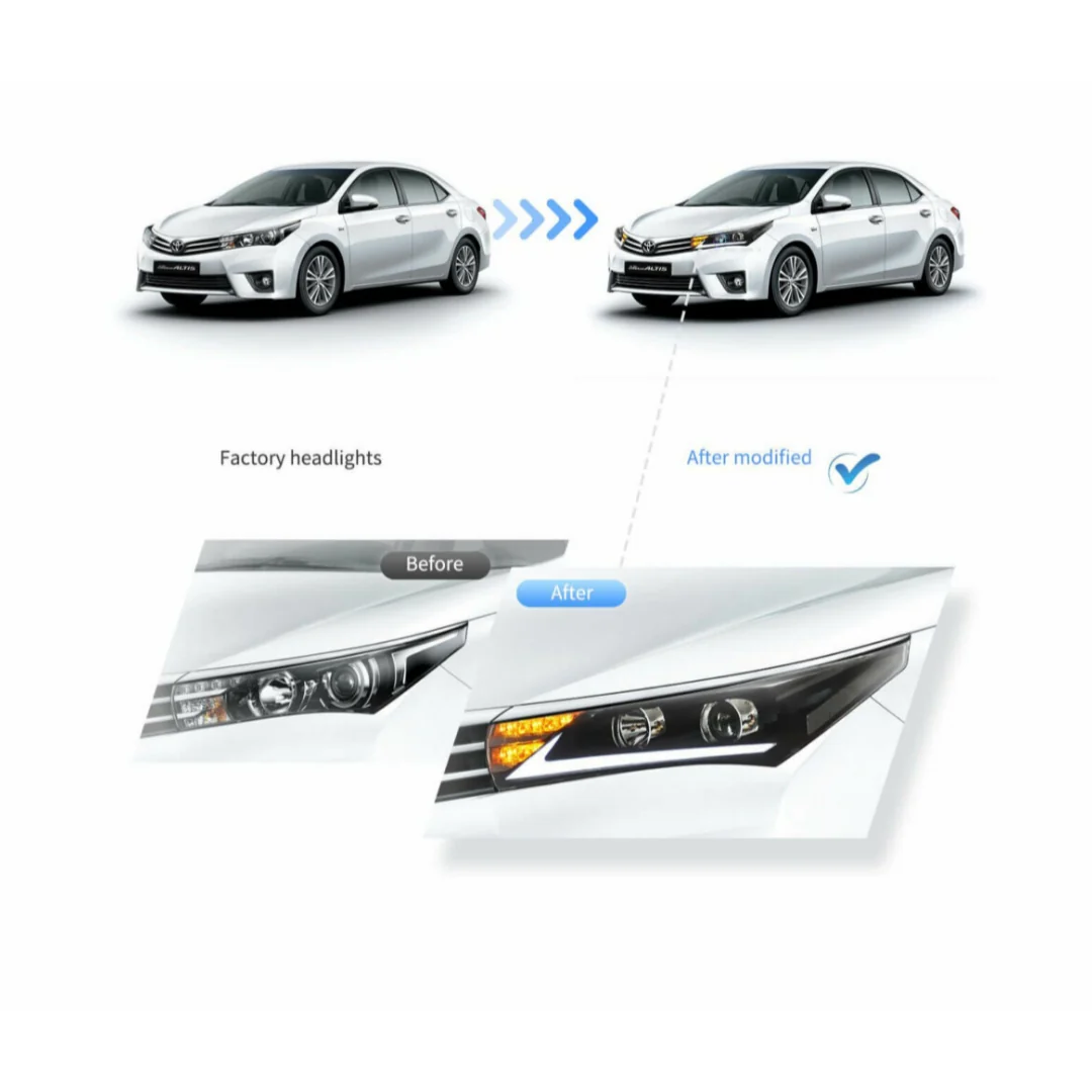 (PRENOTA) Fanali Anteriore Completo per Toyota Corolla E170 (2013-2017) a LED - Image 3