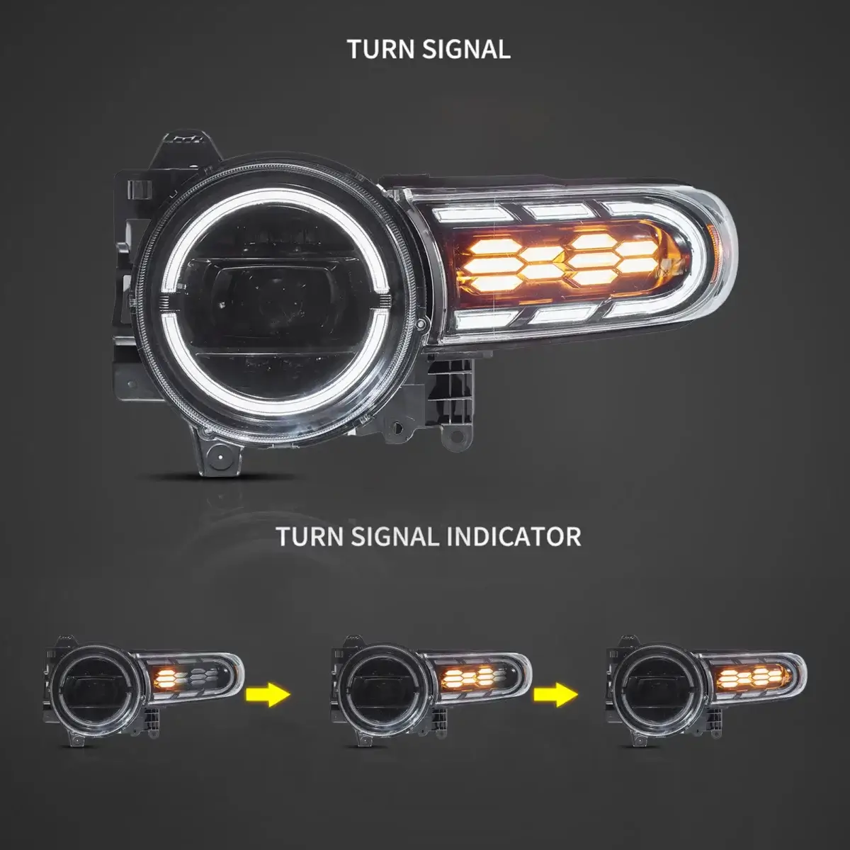 (PRENOTA) Fanali Anteriore Completo per Toyota FJ Cruiser XJ10 (2006-2022) a LED - Image 4
