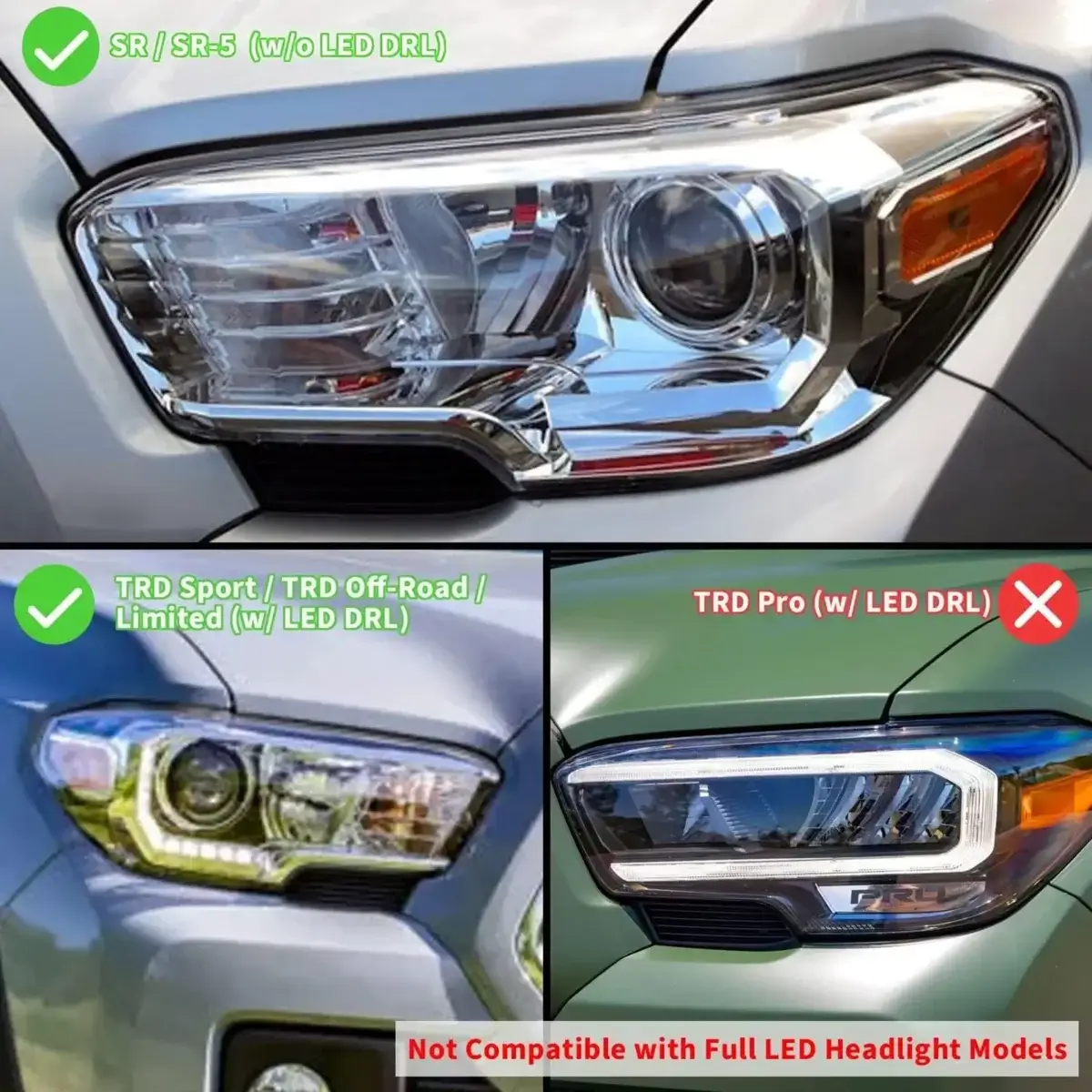 (PRENOTA) Fanali Anteriore Completo per Toyota Tacoma N300 (2016-2023) a LED - Image 4