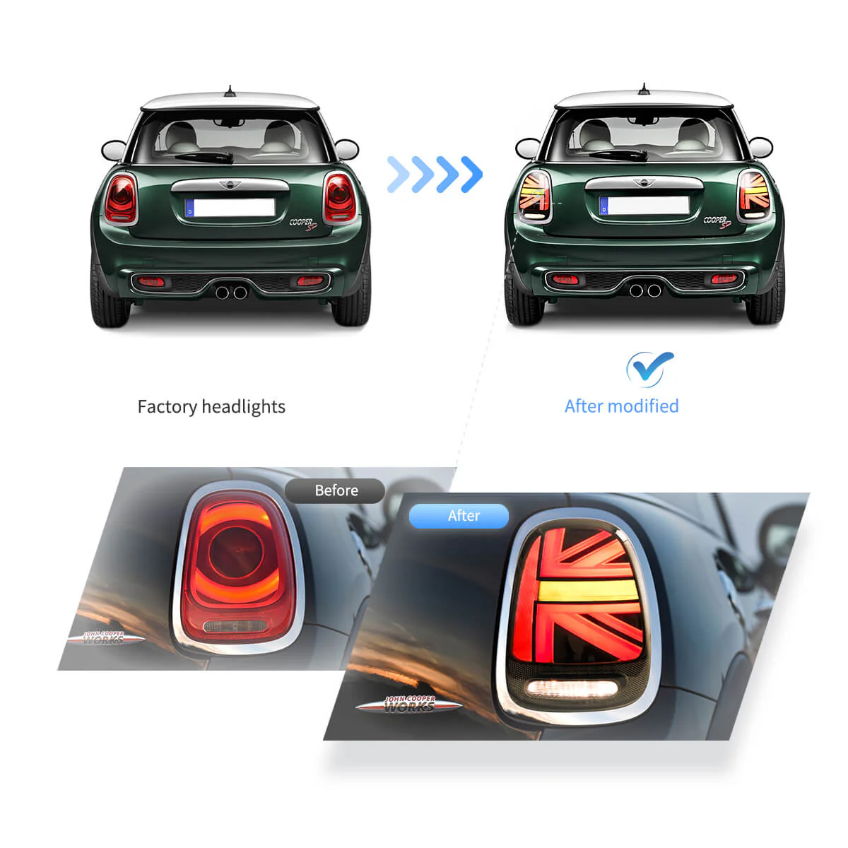 (PRENOTA)Fanali Posteriore Completo per BMW Mini Cooper F55, F56, F57 (2014-2018) a LED - Image 2