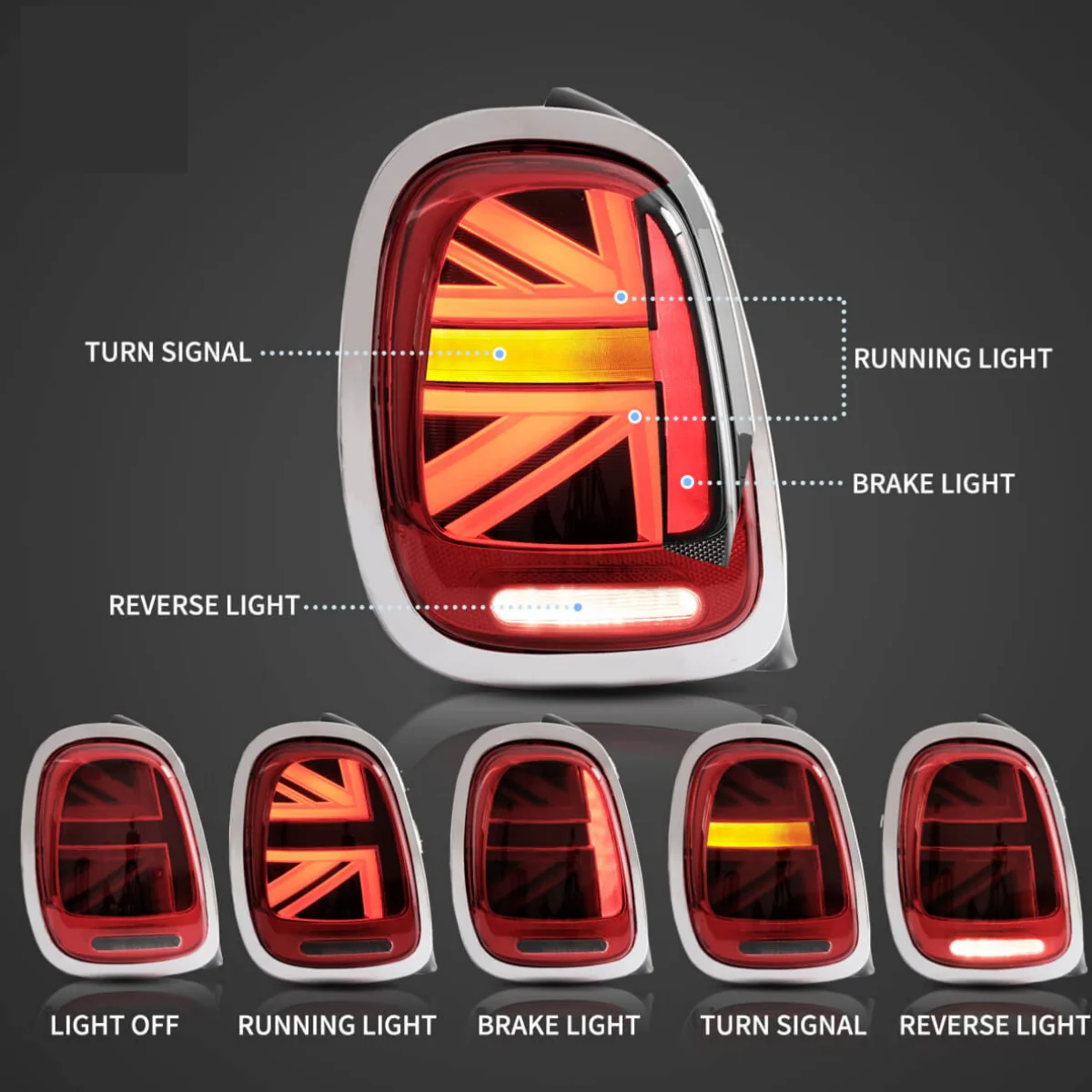 (PRENOTA)Fanali Posteriore Completo per BMW Mini Cooper F55, F56, F57 (2014-2018) a LED - Image 7