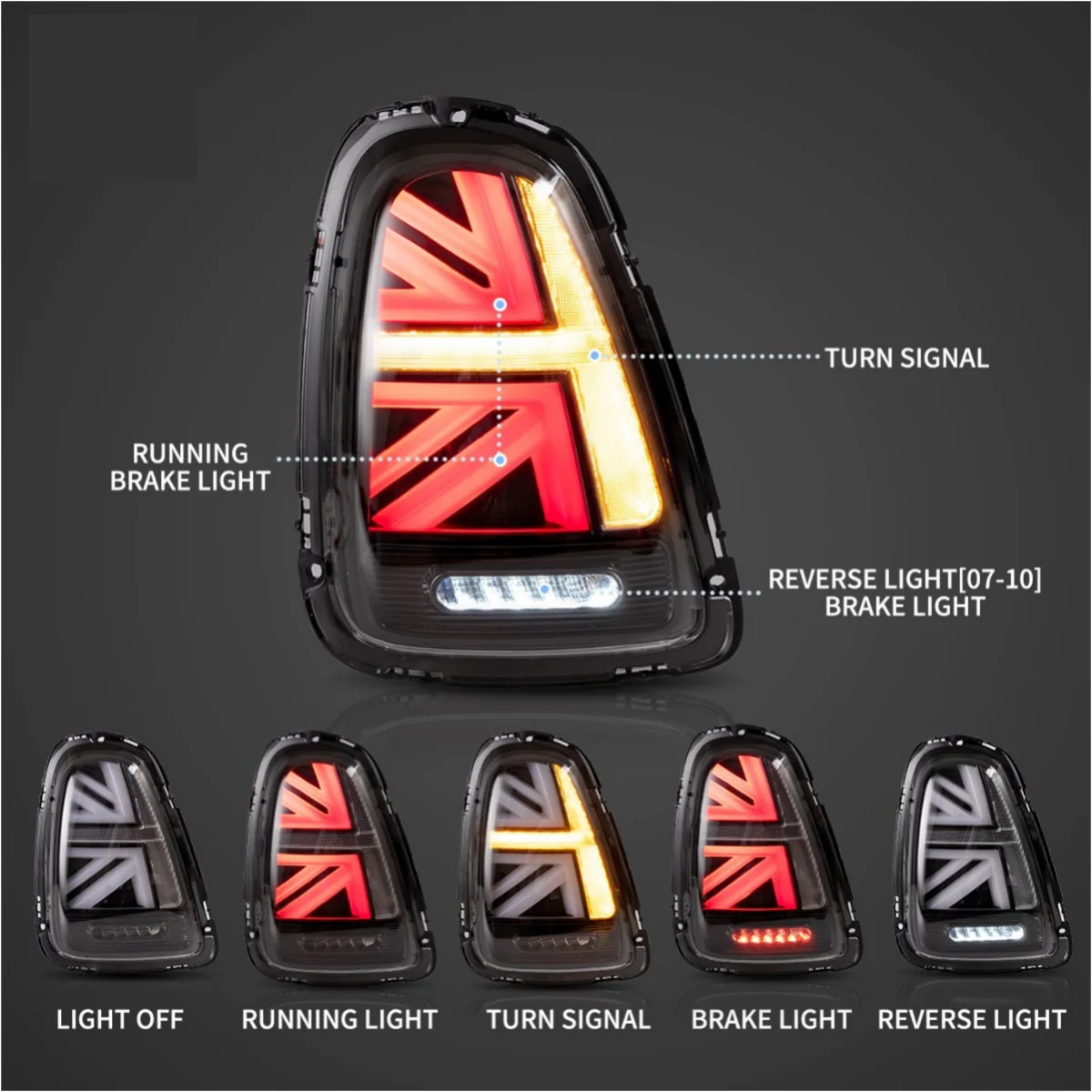 (PRENOTA) Fanali Posteriore Completo per BMW Mini Cooper S R56, R57, R58, R59 (2007-2014) a LED - Image 6