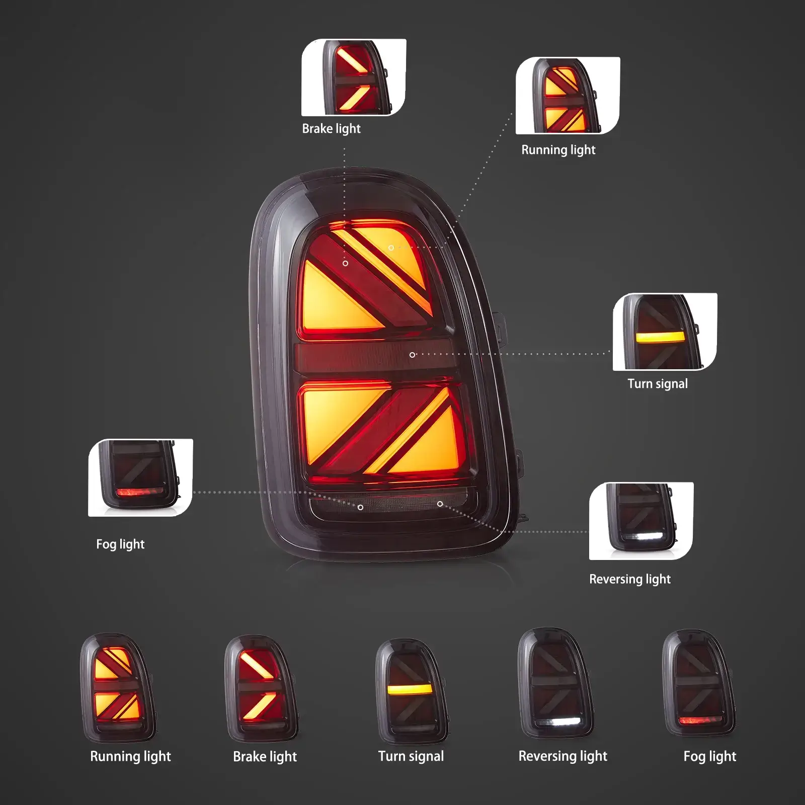 (PRENOTA) Fanali Posteriore Completo per BMW Mini Countryman F60 (2017-2023) a LED - Image 3