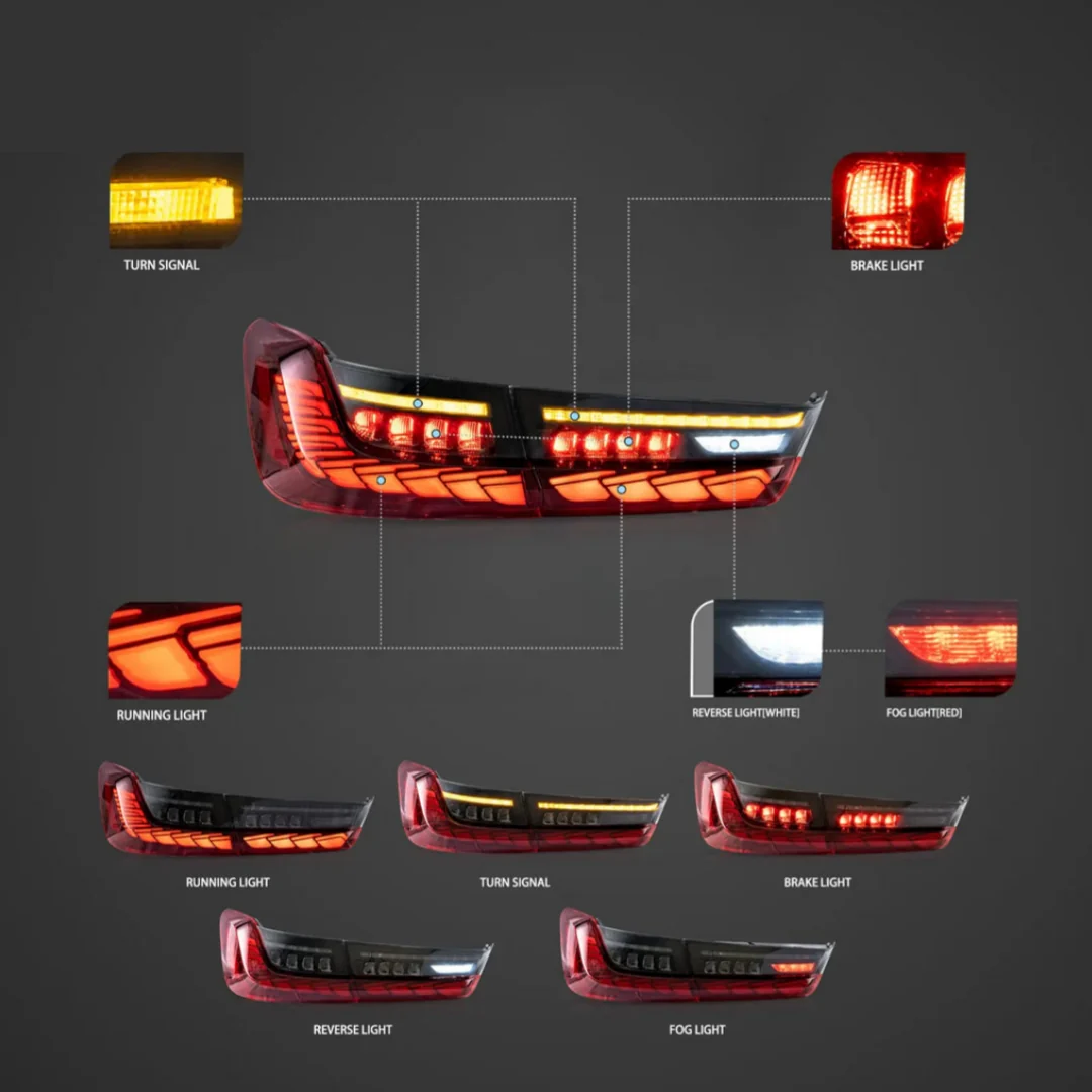 (PRENOTA)  Fanali Posteriore Completo per BMW Serie 3, G20, G28, G80 (2018-2024) a LED - Image 6